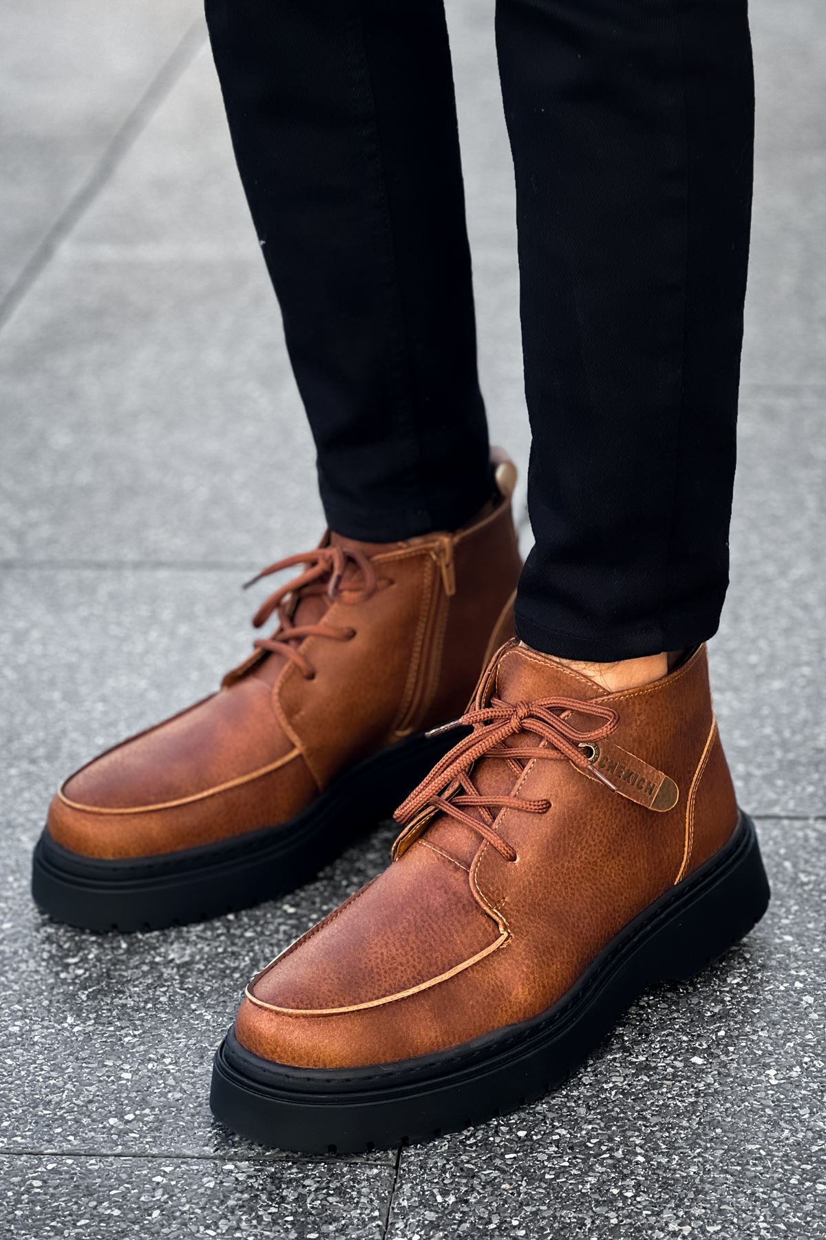 Bağcıklı Erkek Worker Bot Taba - Görsel 5