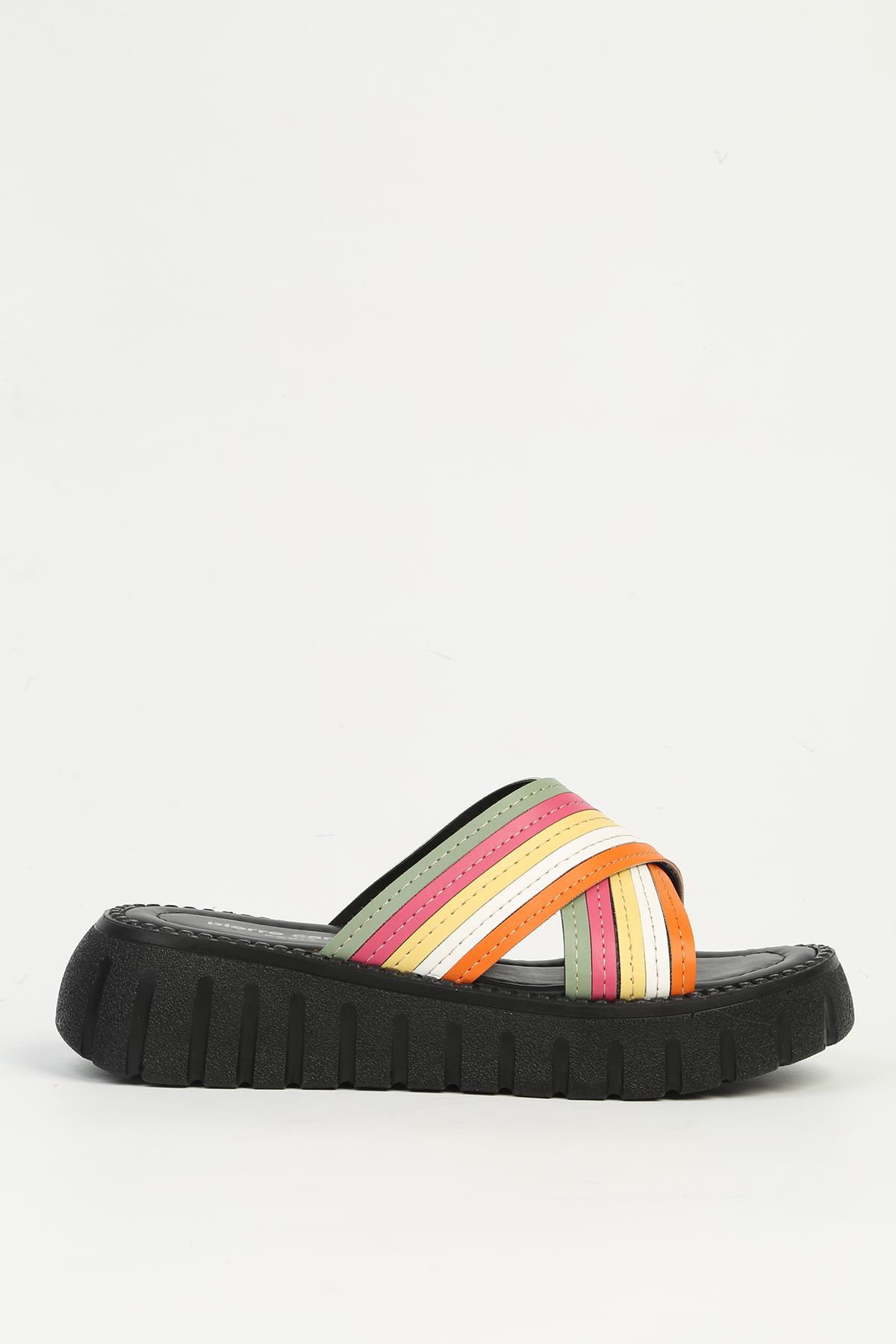 Turuncu Kadın Terlik PC-7483 - Görsel 2