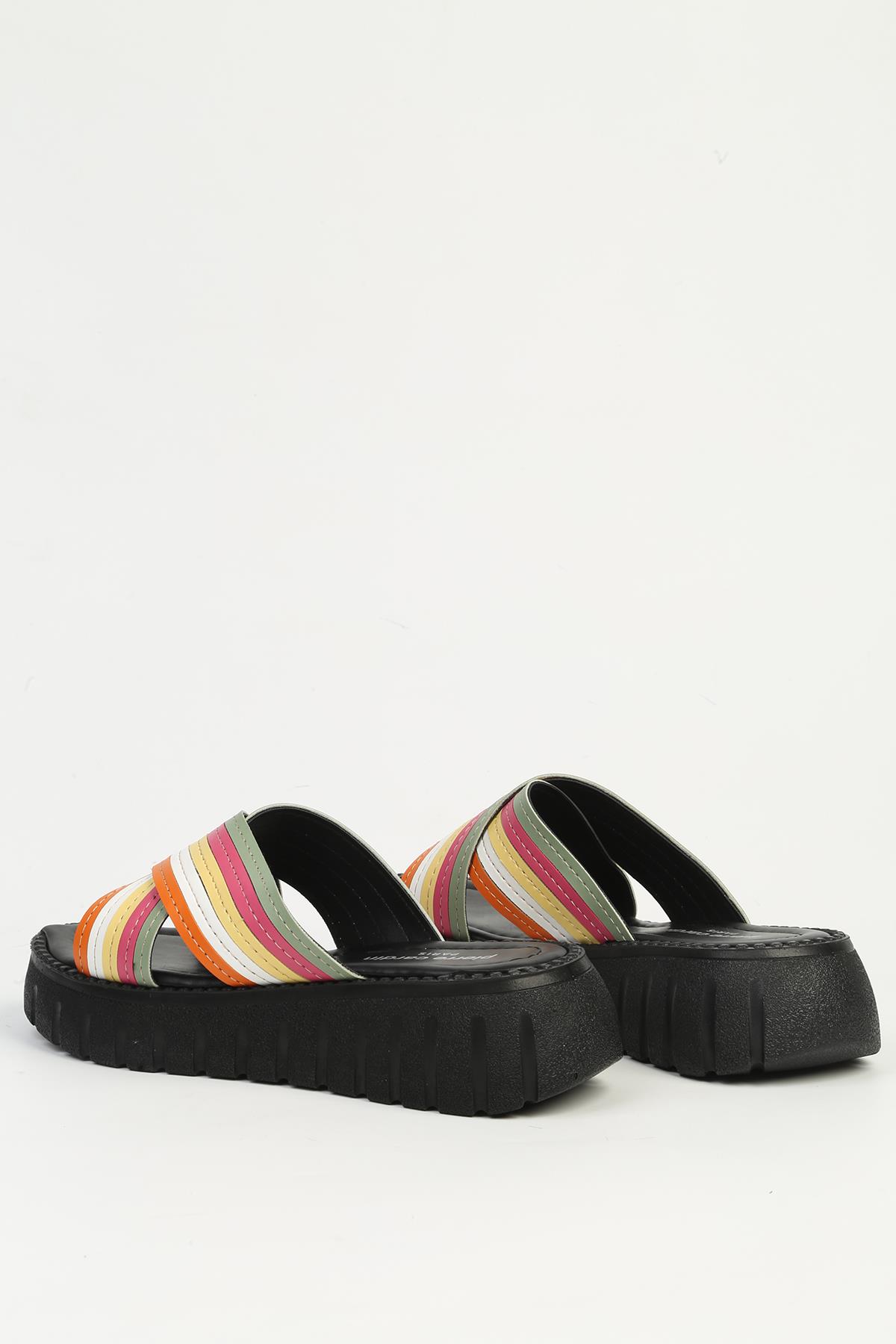 Turuncu Kadın Terlik PC-7483 - Görsel 4