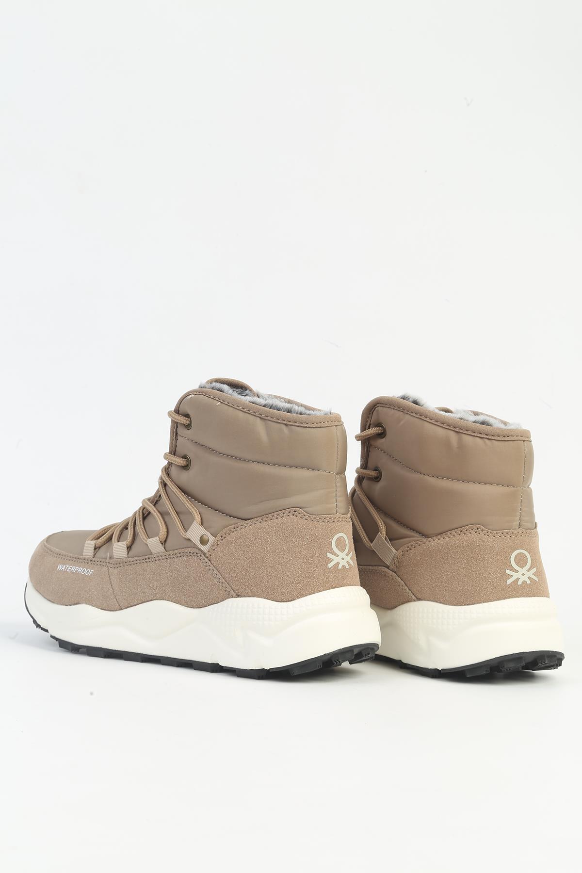 ® Bej Su Geçirmez Waterproof Kadın Bot İTHAL BNI-11156 - Görsel 4