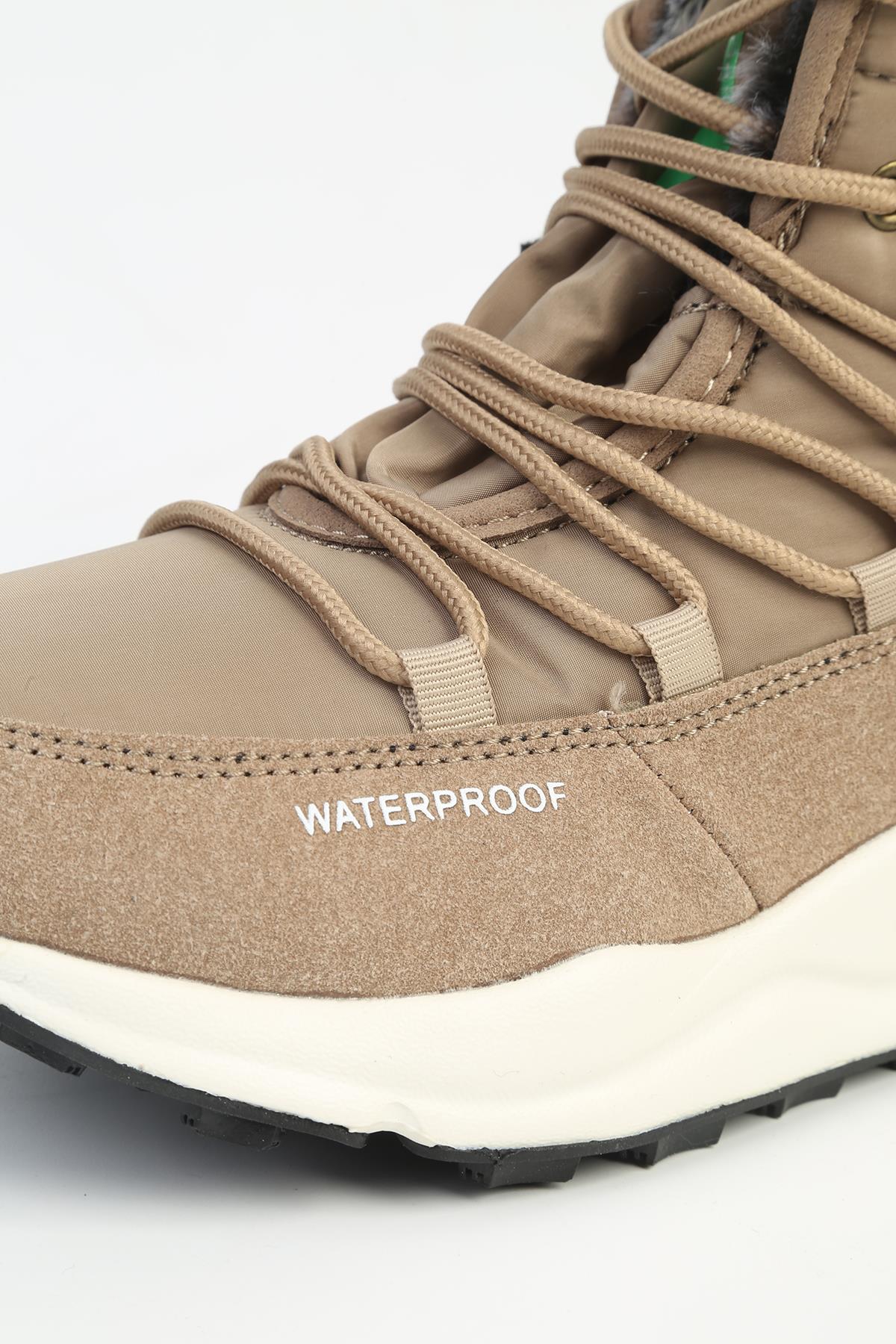 ® Bej Su Geçirmez Waterproof Kadın Bot İTHAL BNI-11156 - Görsel 5