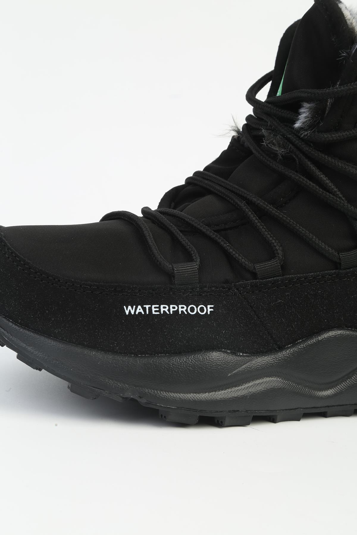 ® Siyah Su Geçirmez Waterproof Kadın Bot İTHAL BNI-11156 - Görsel 6