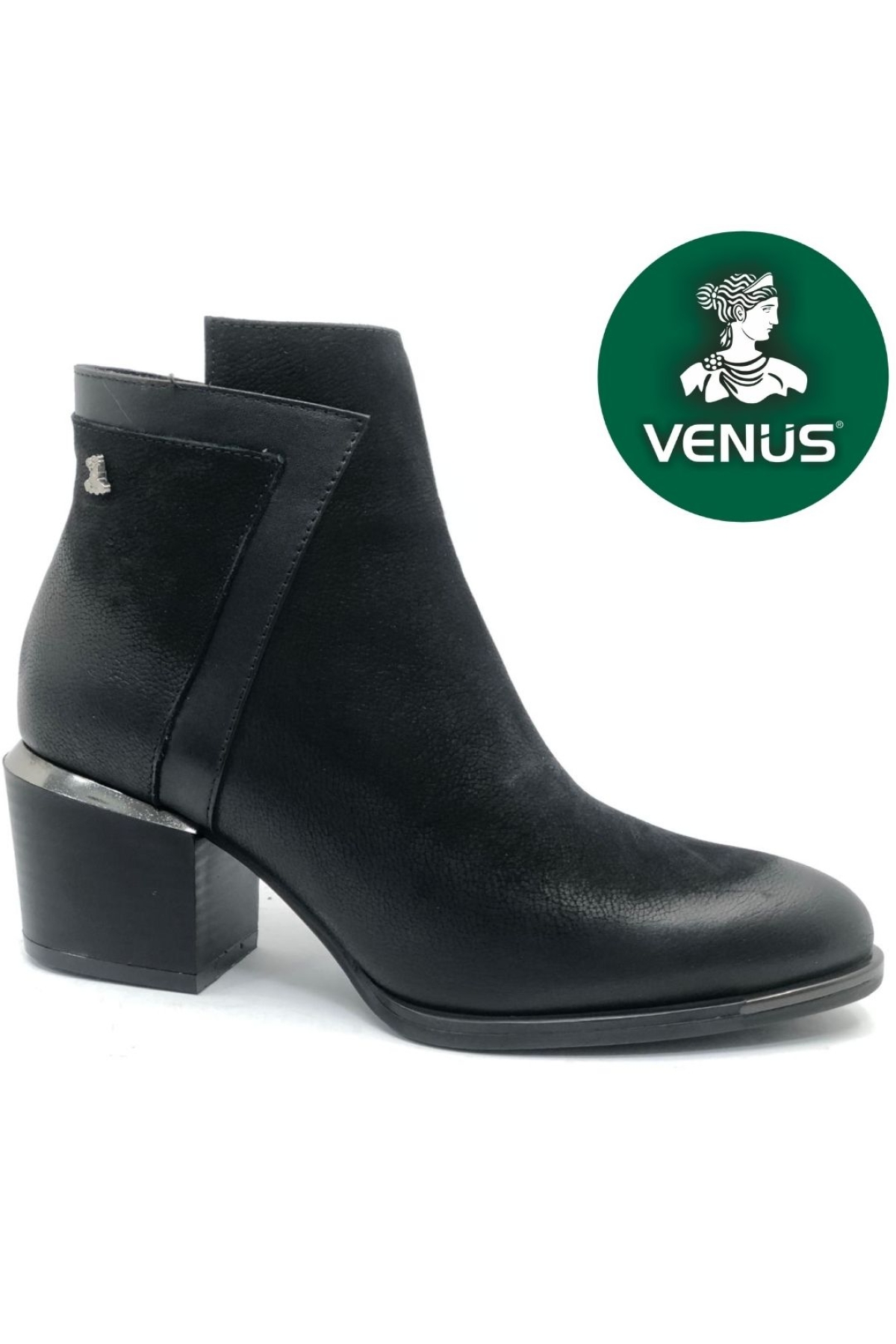 Riban Hakiki Deri Topuklu Ortopedik Kadın Bot - Görsel 3