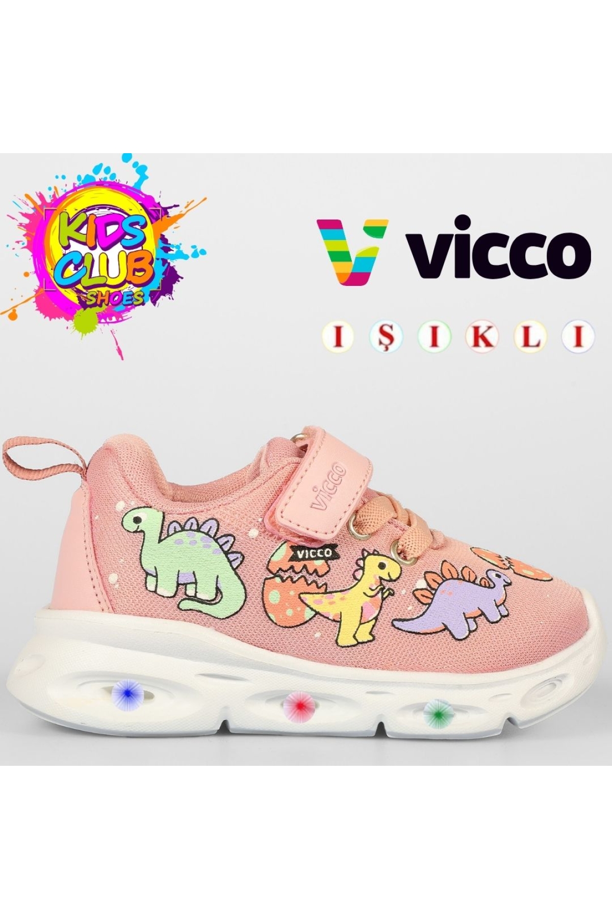 Dino Işıklı Ortopedik Çocuk Spor Ayakkabı - Görsel 4