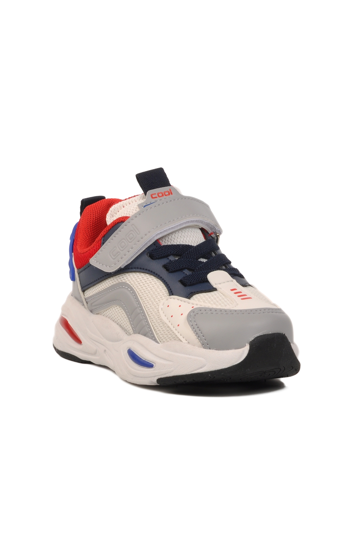 Aspor Beyaz Lacivert Cırtlı Erkek Çocuk Spor Ayakkabı - Görsel 4