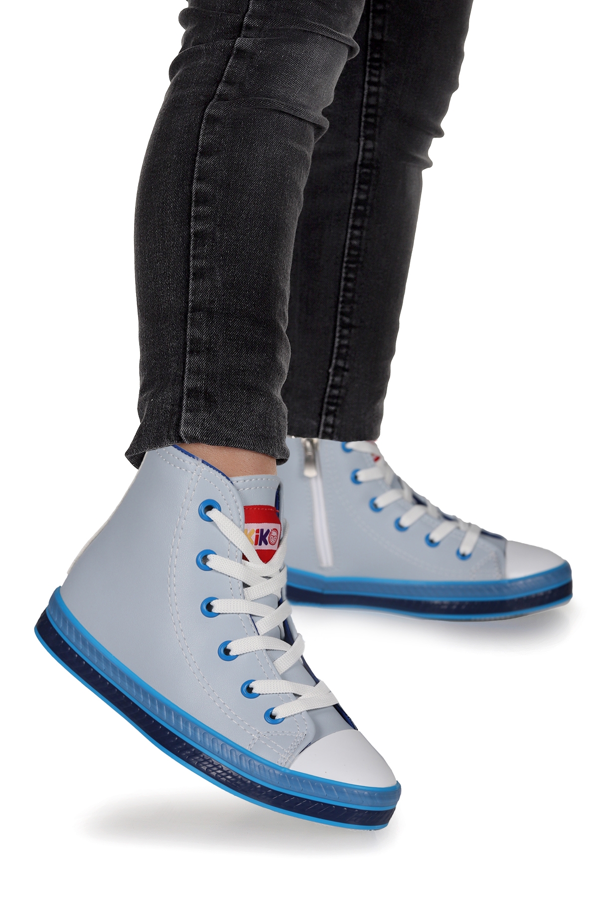 Pant Günlük Bağcıklı Fermuarlı Erkek Çocuk Spor Ayakkabı Mavi - Görsel 2