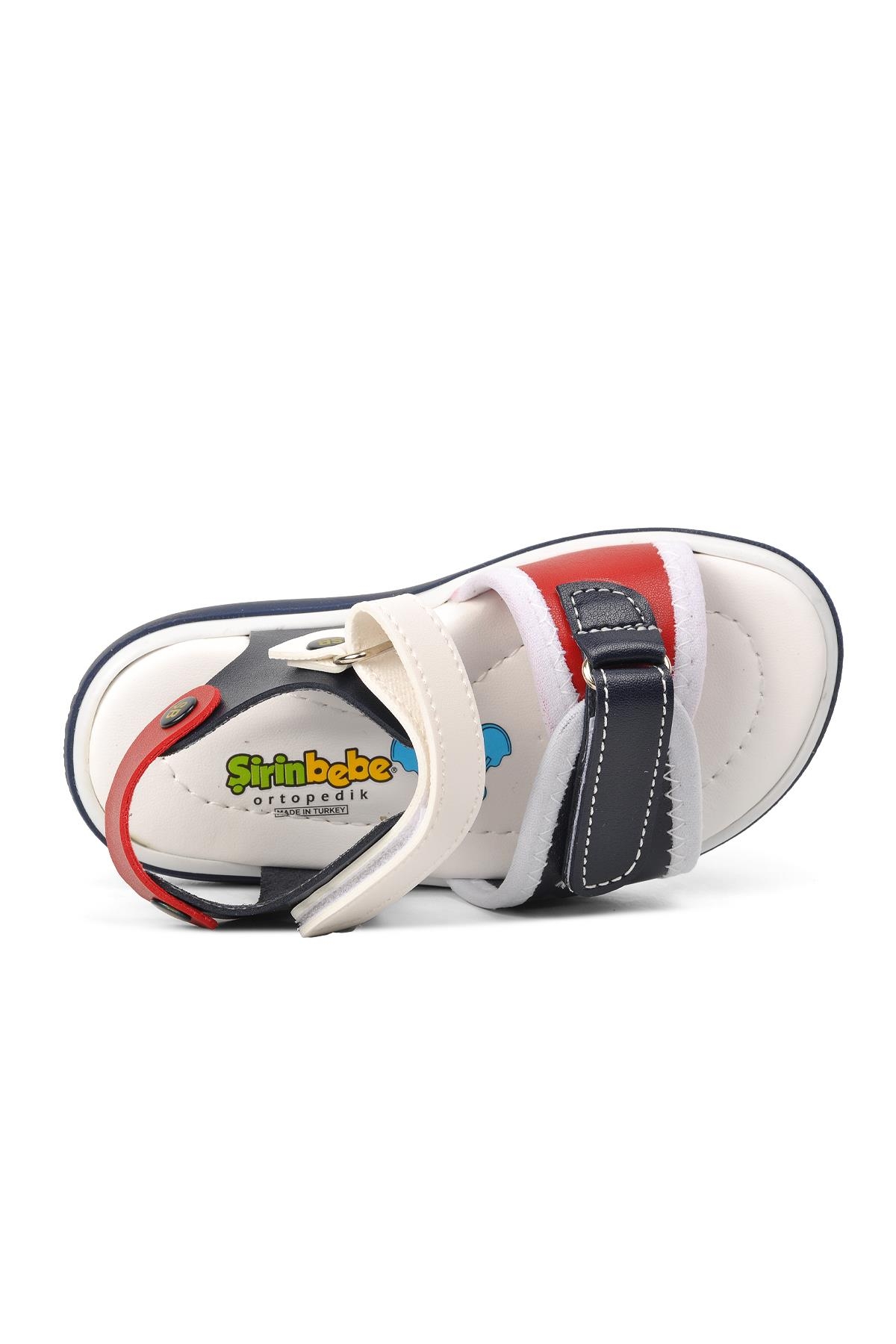 Aspor Lacivert Kırmızı Unisex Çocuk Sandalet - Görsel 6