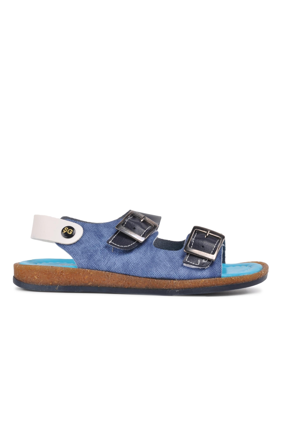 Aspor Lacivert Mavi Comfort Erkek Çocuk Düz Sandalet - Görsel 2