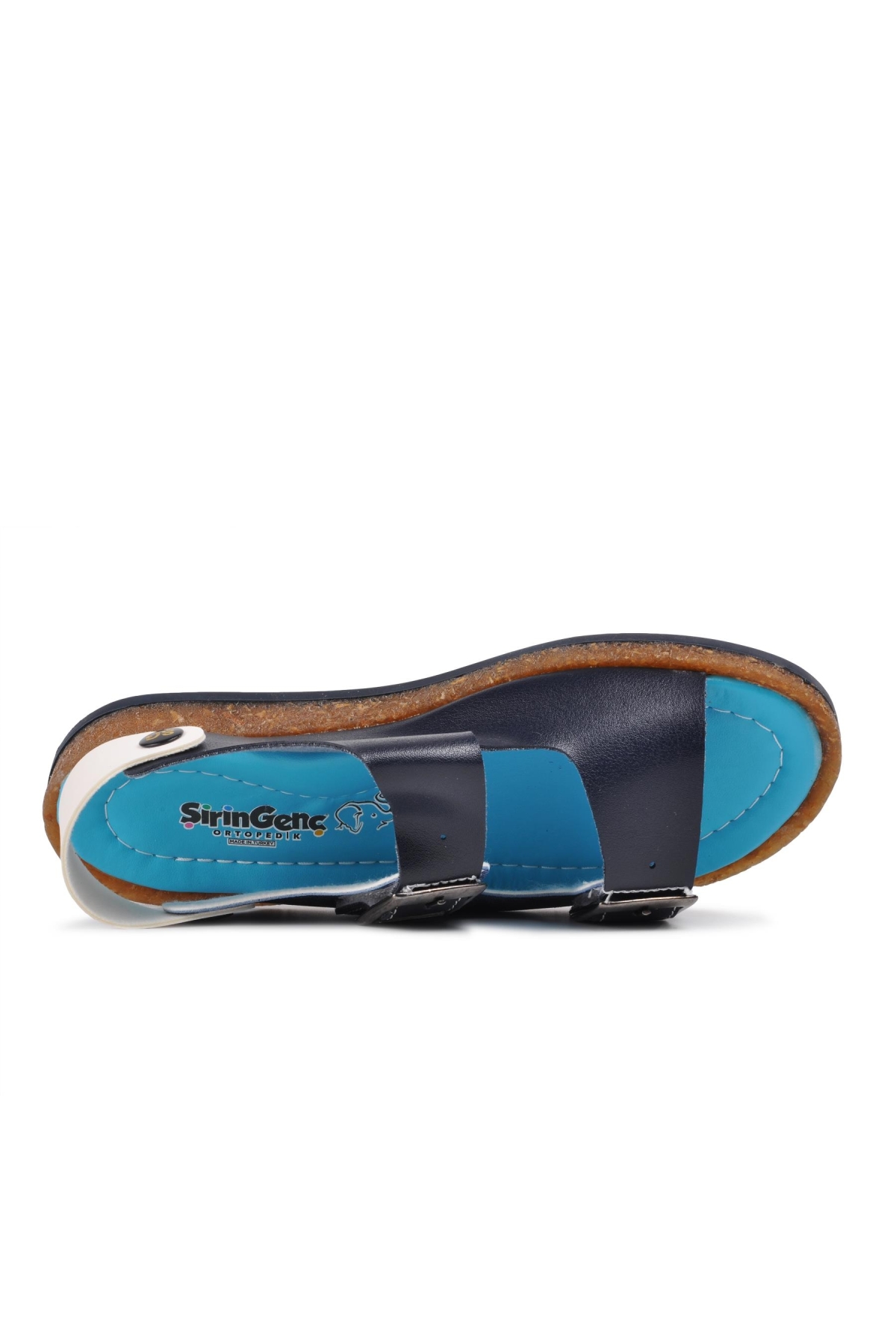 Aspor Lacivert Mavi Comfort Erkek Çocuk Düz Sandalet - Görsel 5