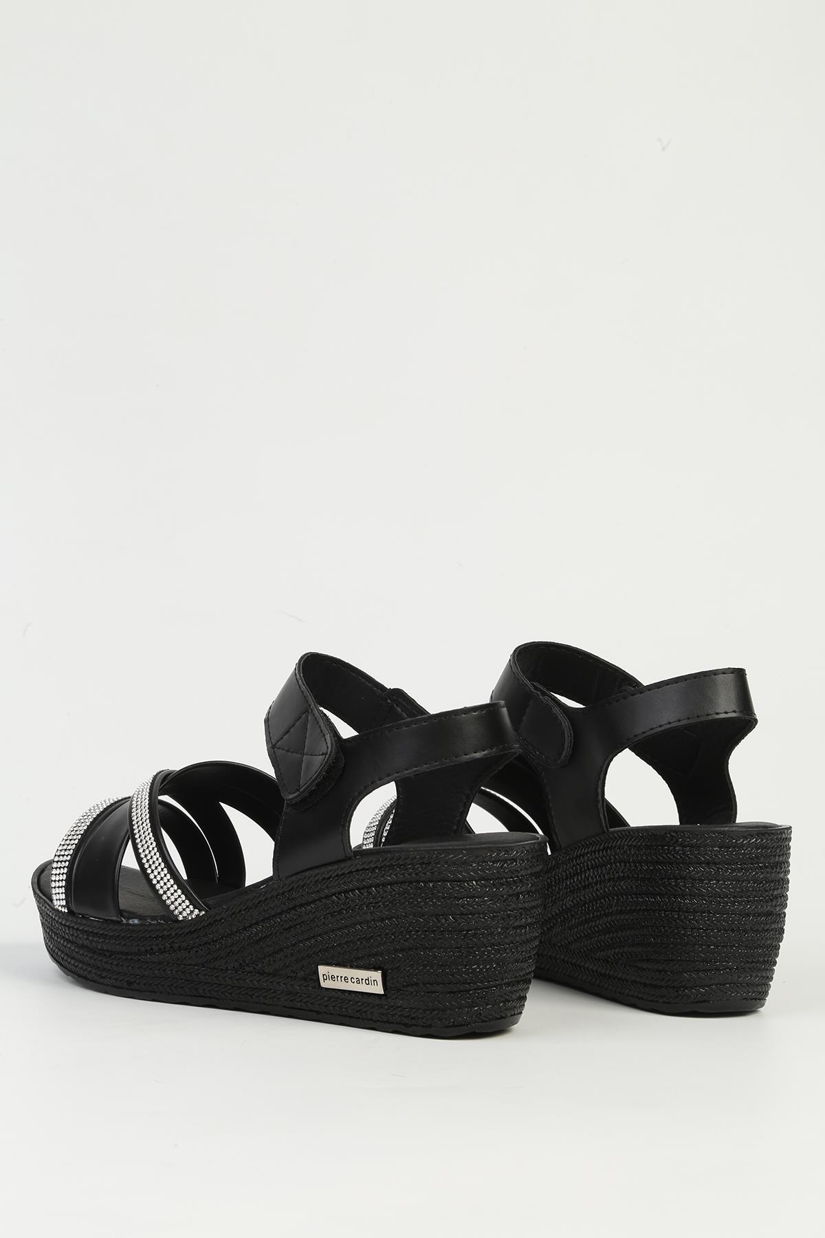 Siyah Kadın Topuklu Ayakkabı PC-7473 - Görsel 4