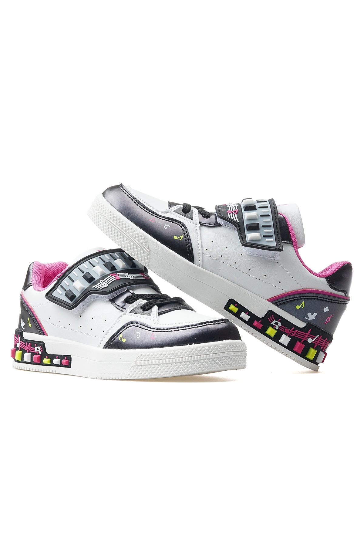 Melody Kız Çocuk Işıklı Günlük Spor Ayakkabı 25y Buck3030 F Siyah - Görsel 7