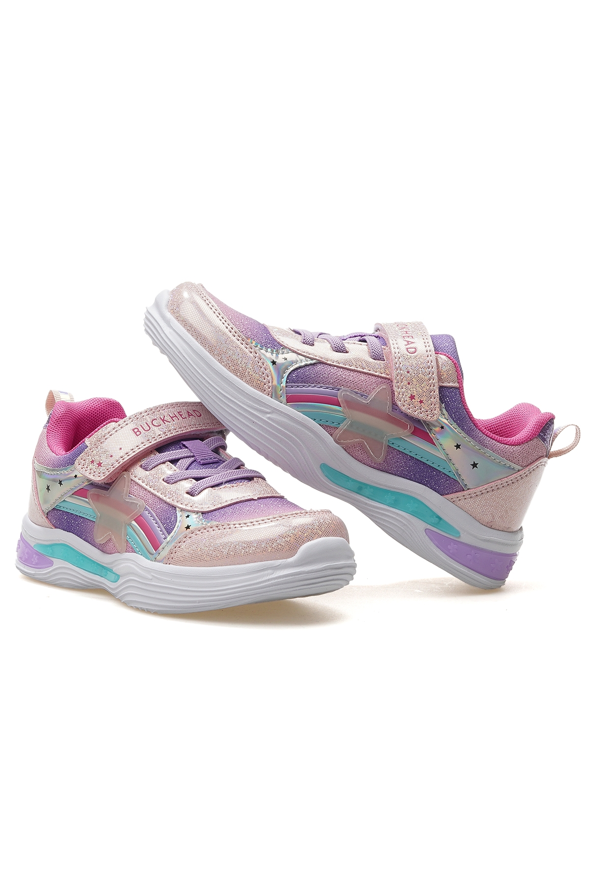 Stary Kız Çocuk Işıklı Günlük Spor Ayakkabı 25y Buck3024 F Pembe - Görsel 7