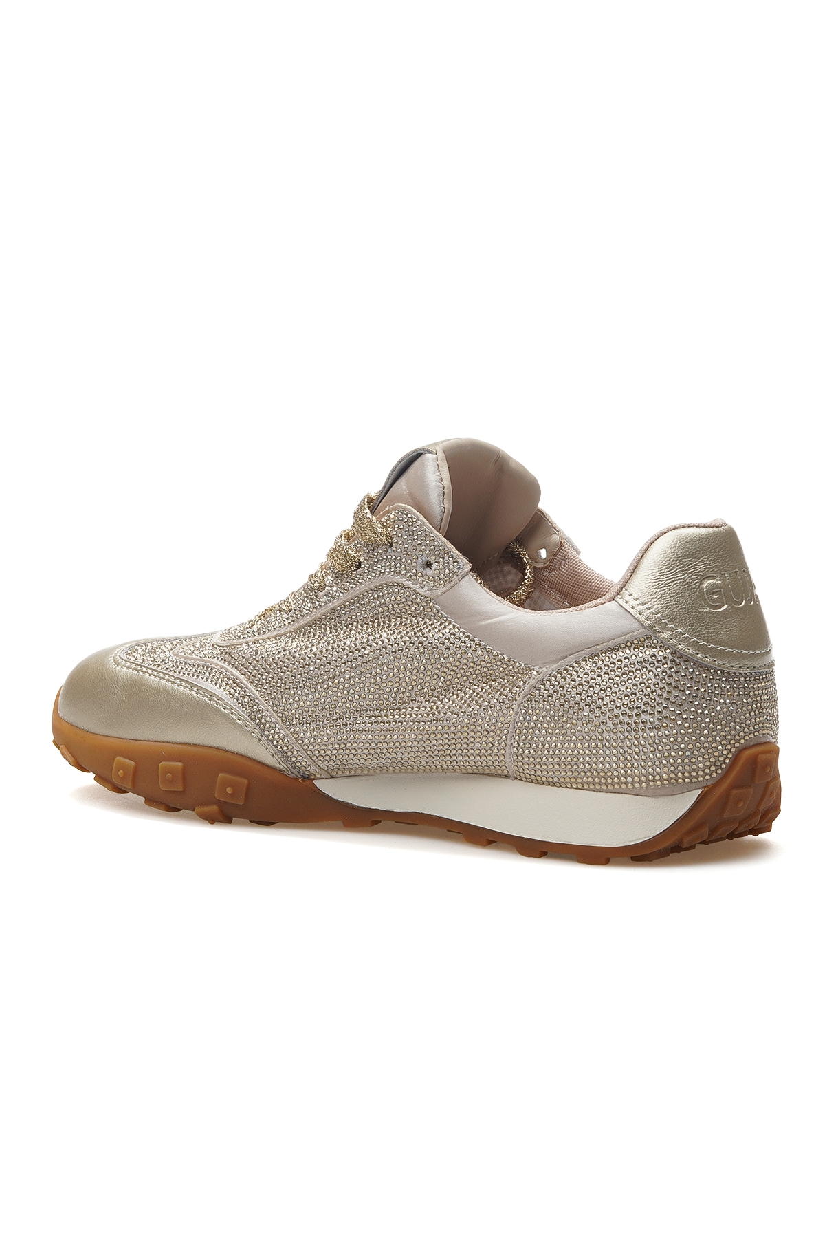 Kadın Taş Detaylı Sneaker Günlük Ayakkabı 25y 25y318 Z Altın - Görsel 4