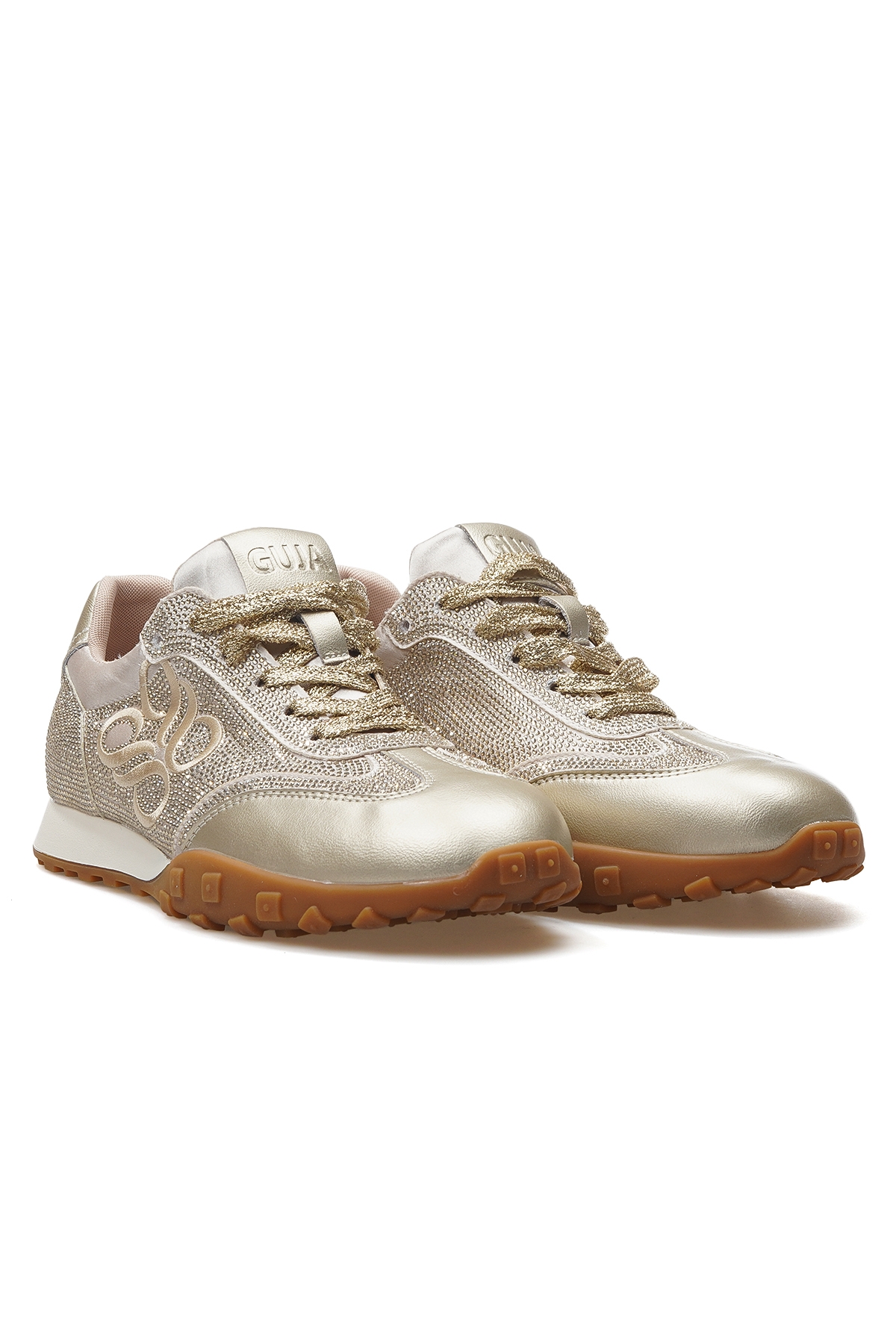 Kadın Taş Detaylı Sneaker Günlük Ayakkabı 25y 25y318 Z Altın - Görsel 6