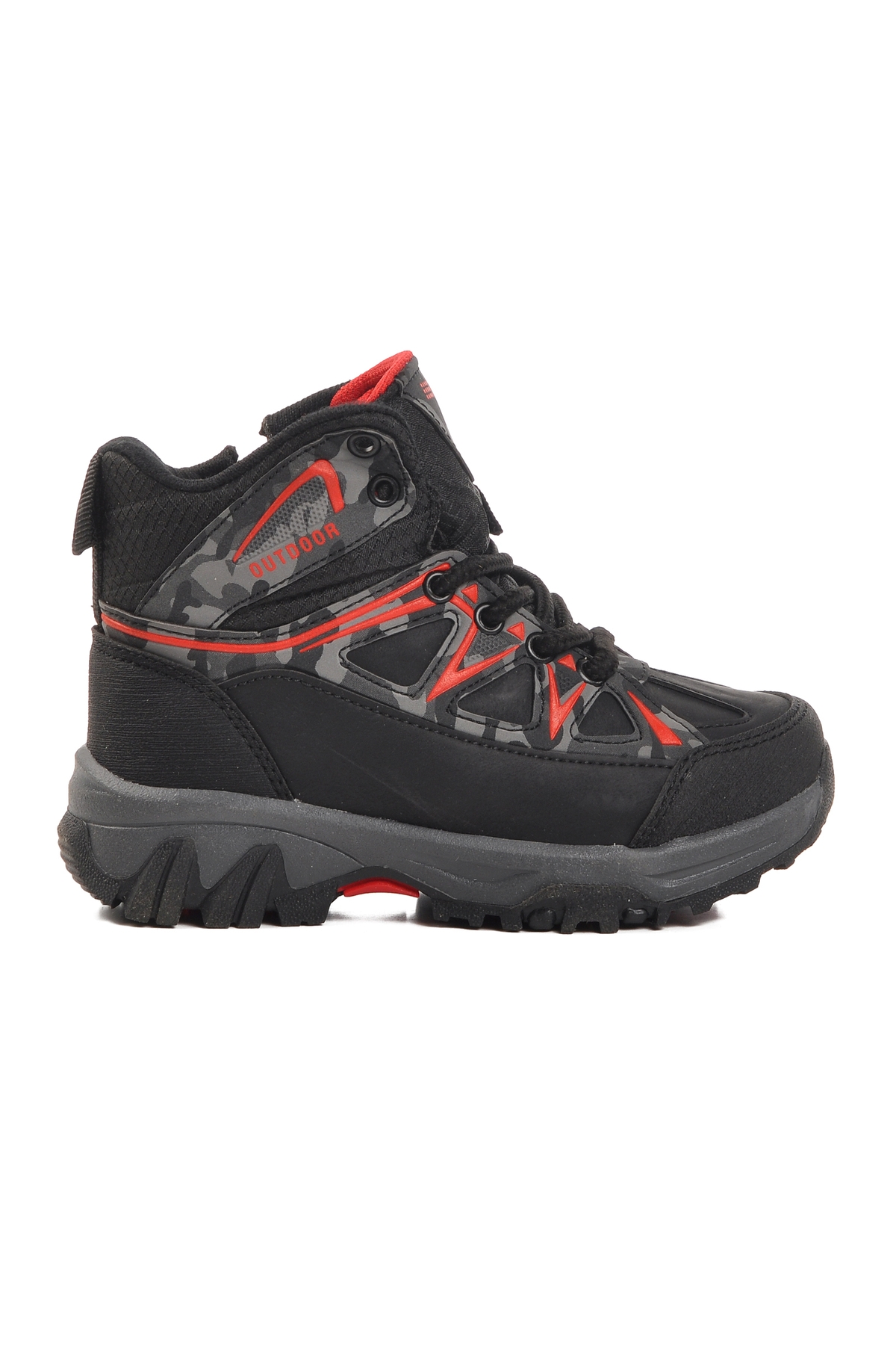 Aspor Siyah Kamuflaj Çocuk Trekking ve Outdoor Bot - Görsel 2