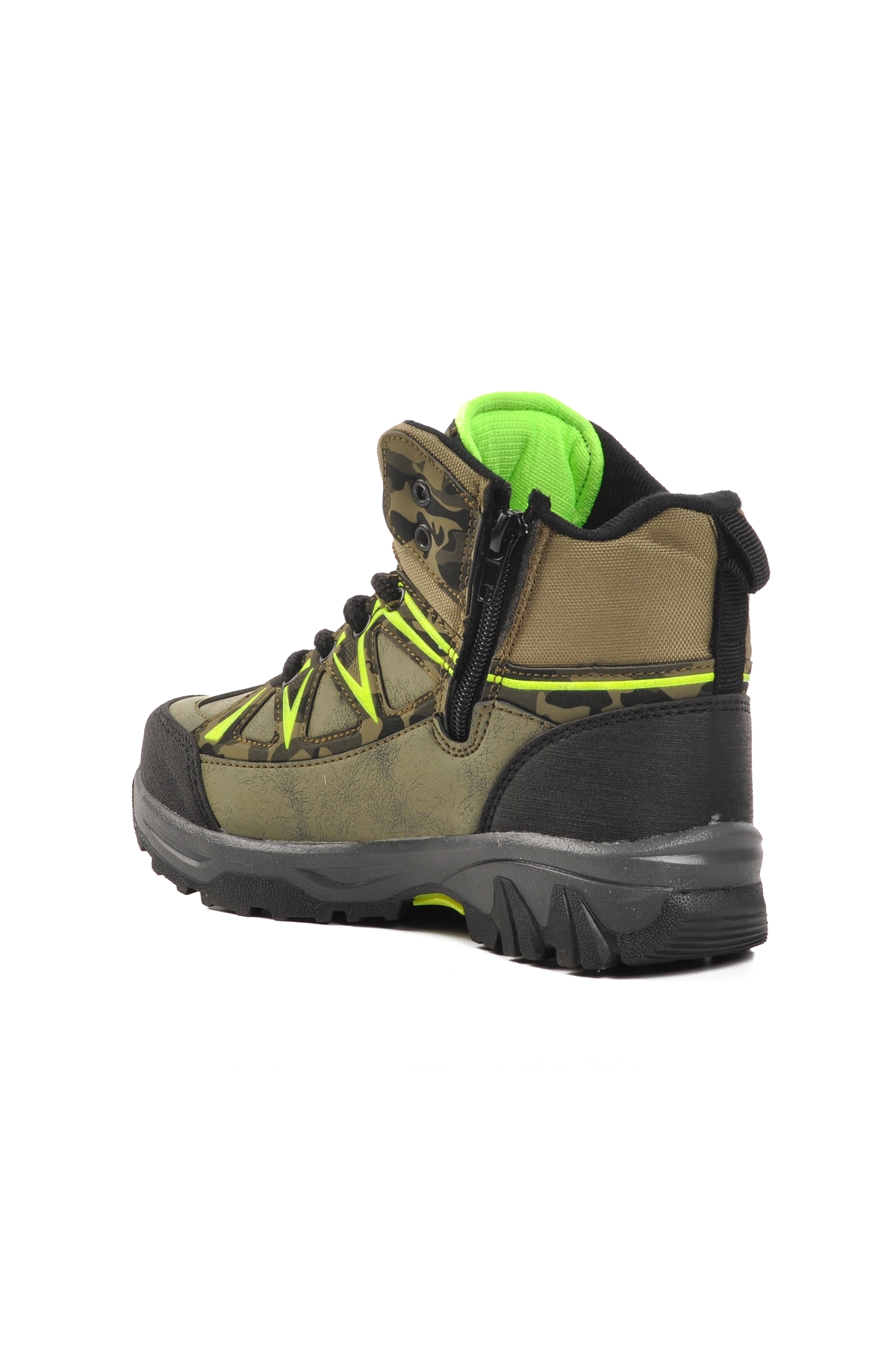 Aspor Haki Yeşil Kamuflaj Çocuk Trekking ve Outdoor Bot - Görsel 5