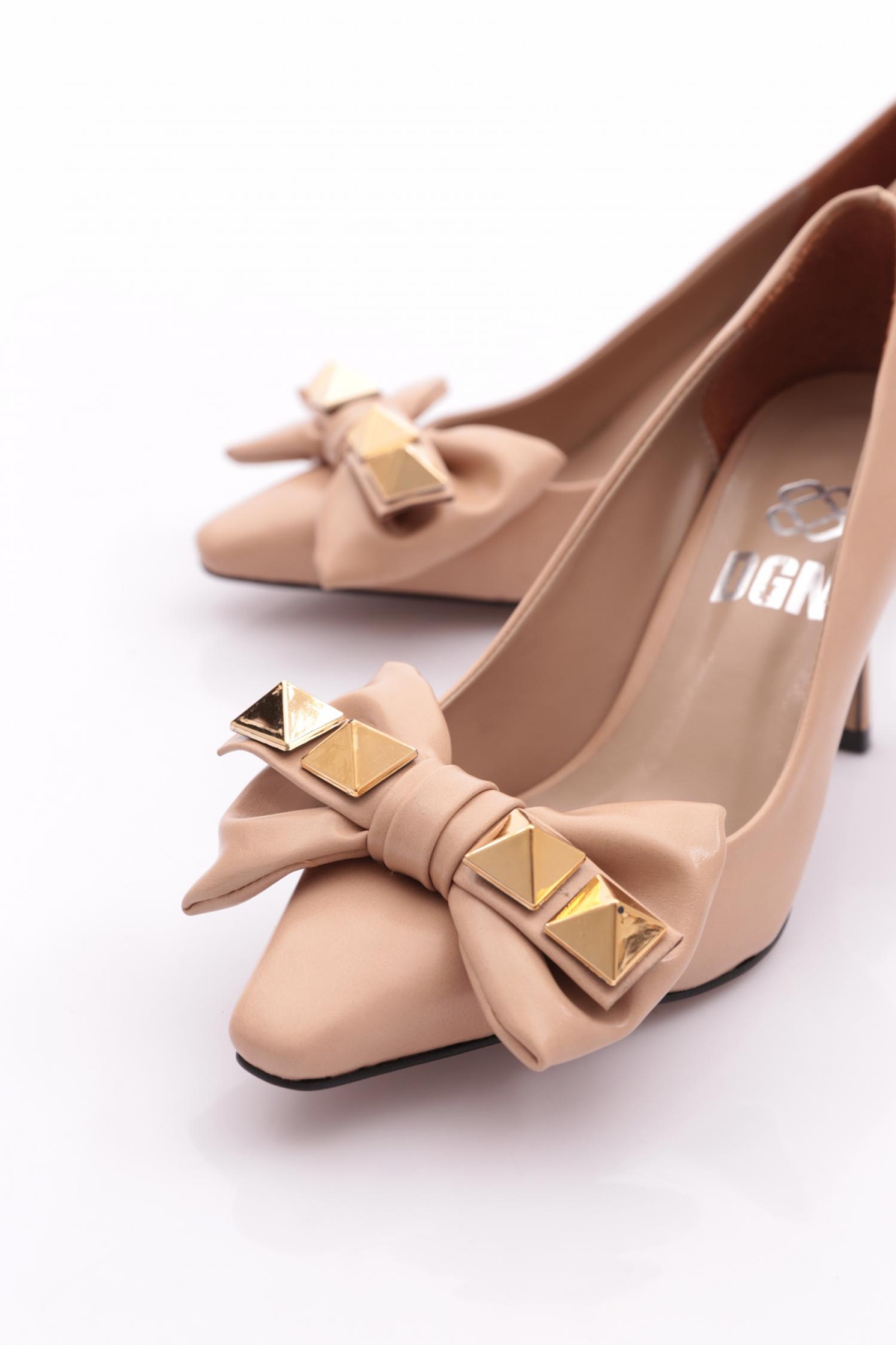 5461 Kadin Trok Tokali Topuklu Ayakkabi - Görsel 5