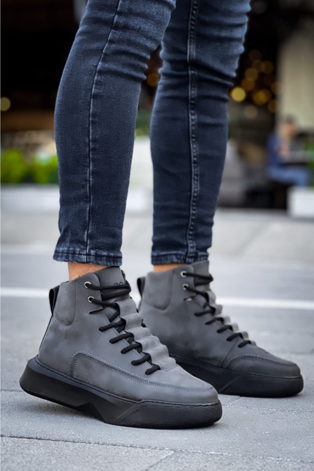 Bağcıklı Erkek Spor Bot BEYAZ (BEYAZ TABAN) - Görsel 2