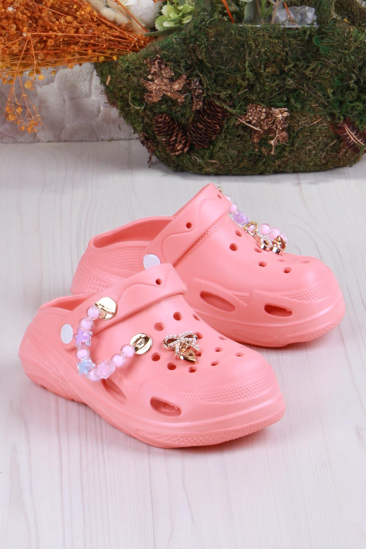 Clx 6990 Plaj Deniz Havuz Terliği Hafif Rahat Esnek Kız Çocuk Terlik - Görsel 2