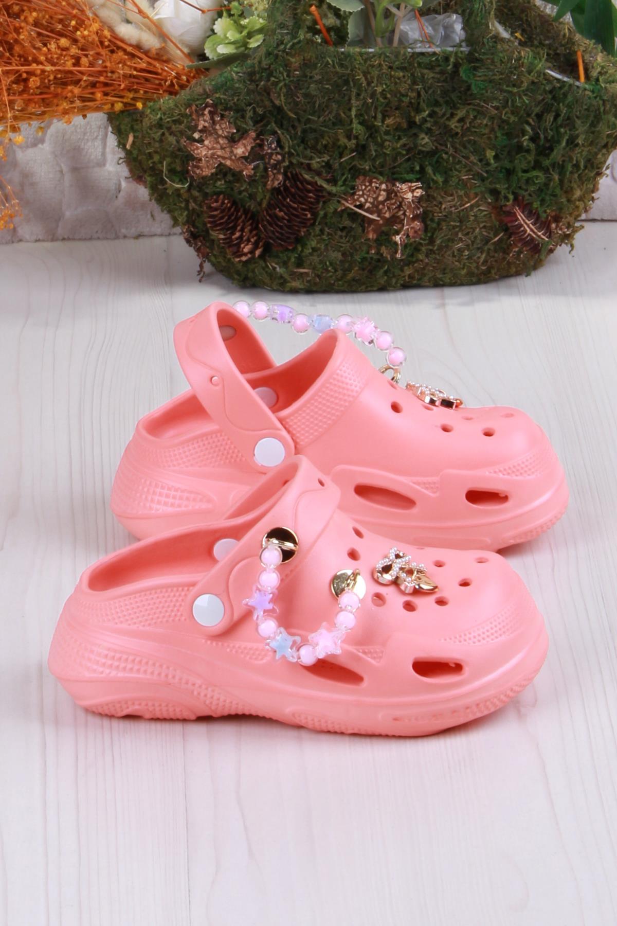 Clx 6990 Plaj Deniz Havuz Terliği Hafif Rahat Esnek Kız Çocuk Terlik - Görsel 3