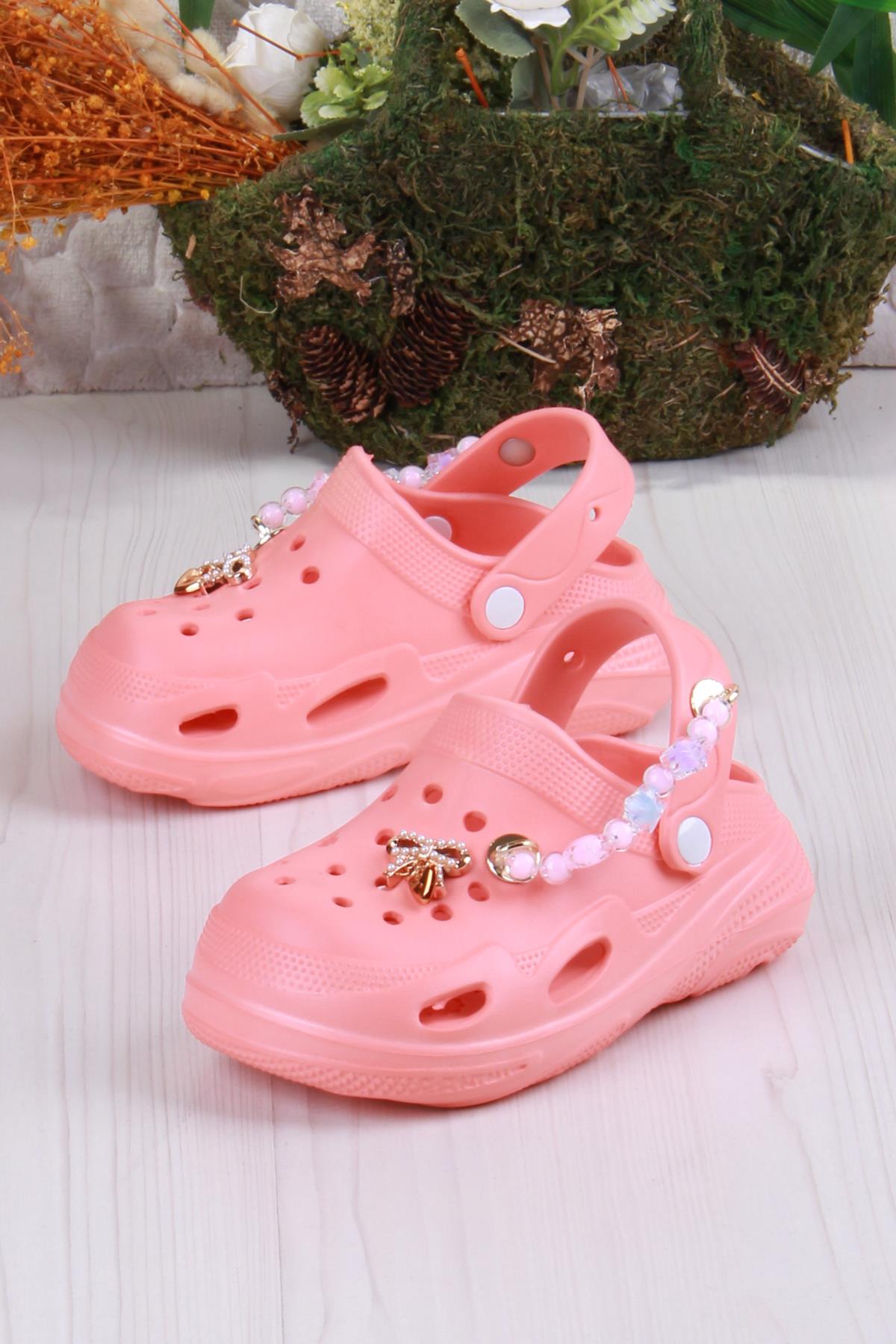 Clx 6990 Plaj Deniz Havuz Terliği Hafif Rahat Esnek Kız Çocuk Terlik - Görsel 4