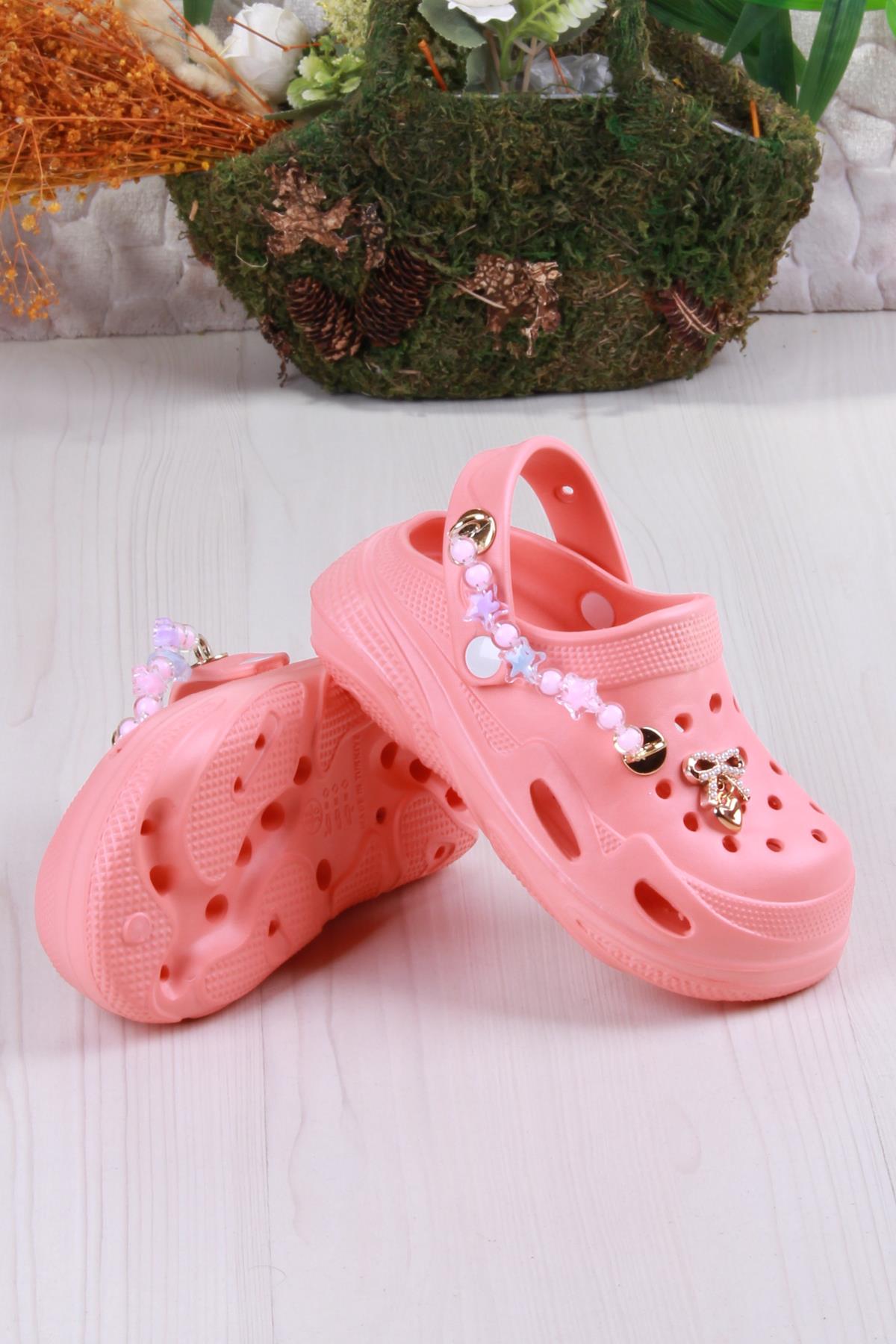 Clx 6990 Plaj Deniz Havuz Terliği Hafif Rahat Esnek Kız Çocuk Terlik - Görsel 5