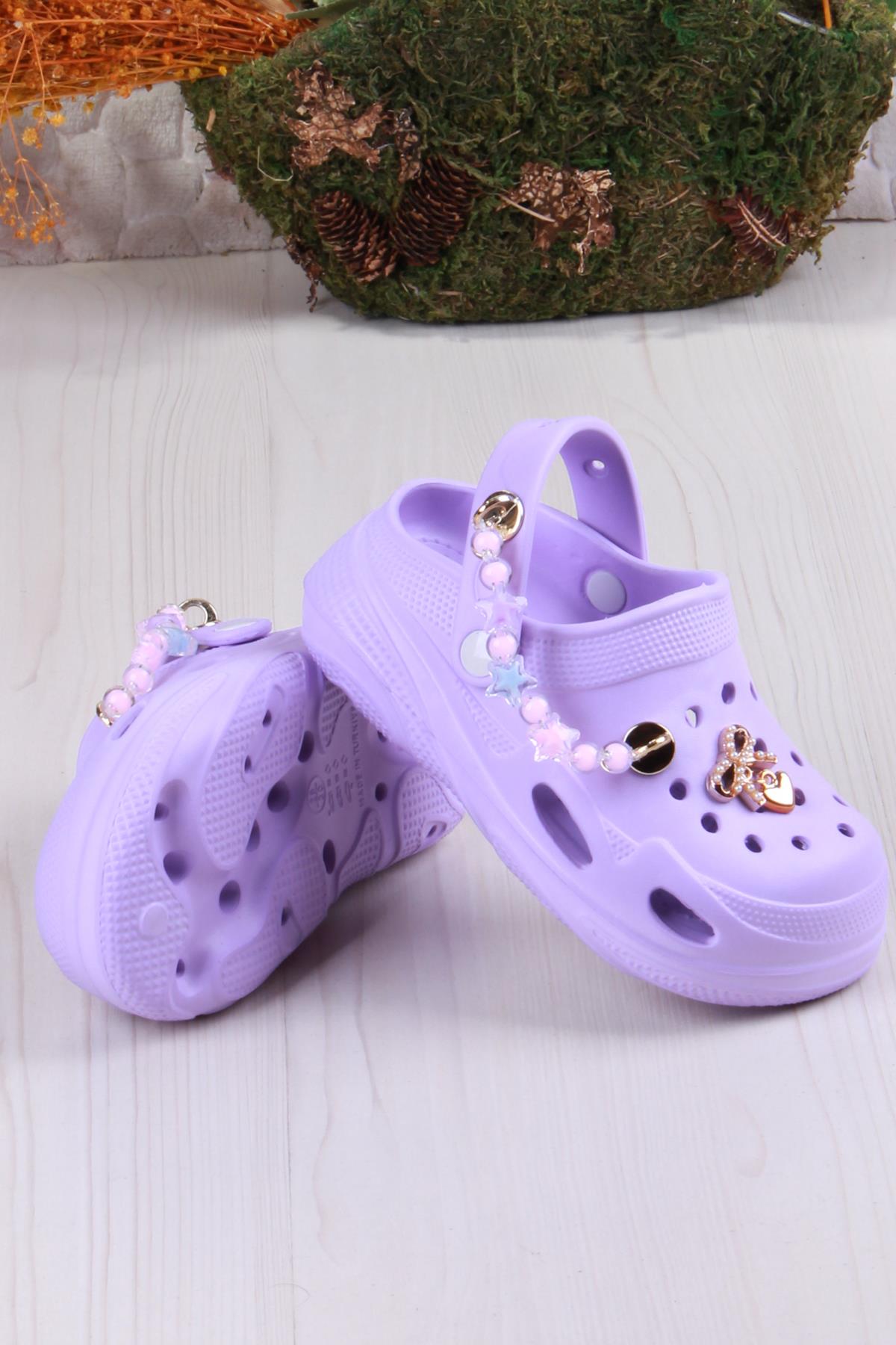 Clx 6990 Plaj Deniz Havuz Terliği Hafif Rahat Esnek Kız Çocuk Terlik - Görsel 5