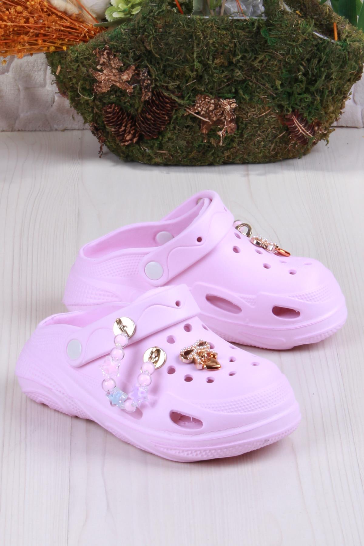 Clx 6990 Plaj Deniz Havuz Terliği Hafif Rahat Esnek Kız Çocuk Terlik - Görsel 2