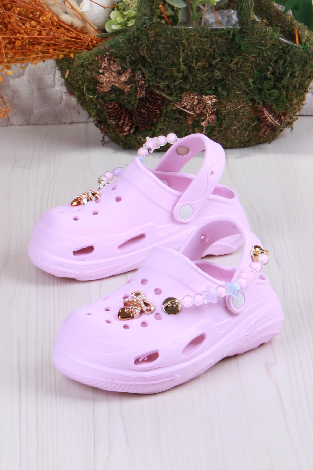 Clx 6990 Plaj Deniz Havuz Terliği Hafif Rahat Esnek Kız Çocuk Terlik - Görsel 4