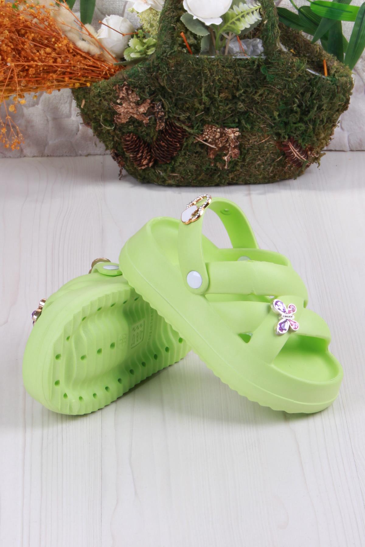 Clx 6980 Plaj Deniz Havuz Terliği Hafif Rahat Esnek Kız Çocuk Terlik - Görsel 5