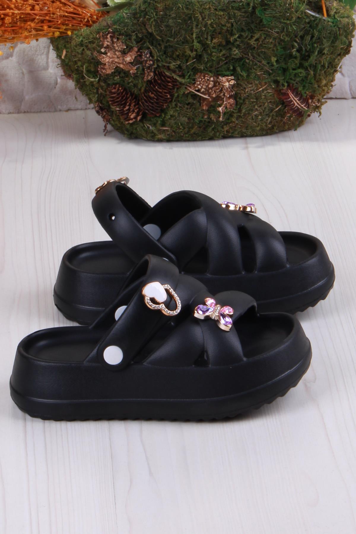 Clx 6980 Plaj Deniz Havuz Terliği Hafif Rahat Esnek Kız Çocuk Terlik - Görsel 3