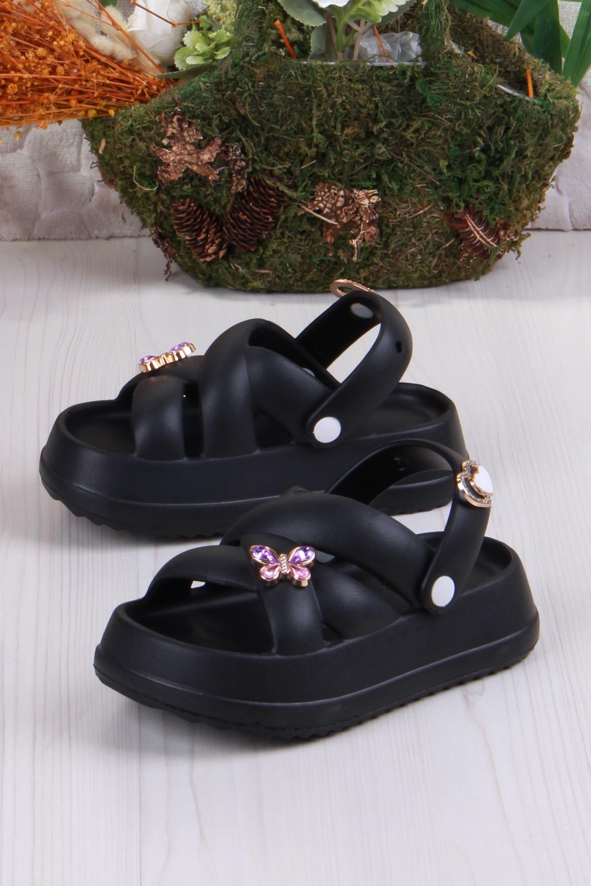 Clx 6980 Plaj Deniz Havuz Terliği Hafif Rahat Esnek Kız Çocuk Terlik - Görsel 4