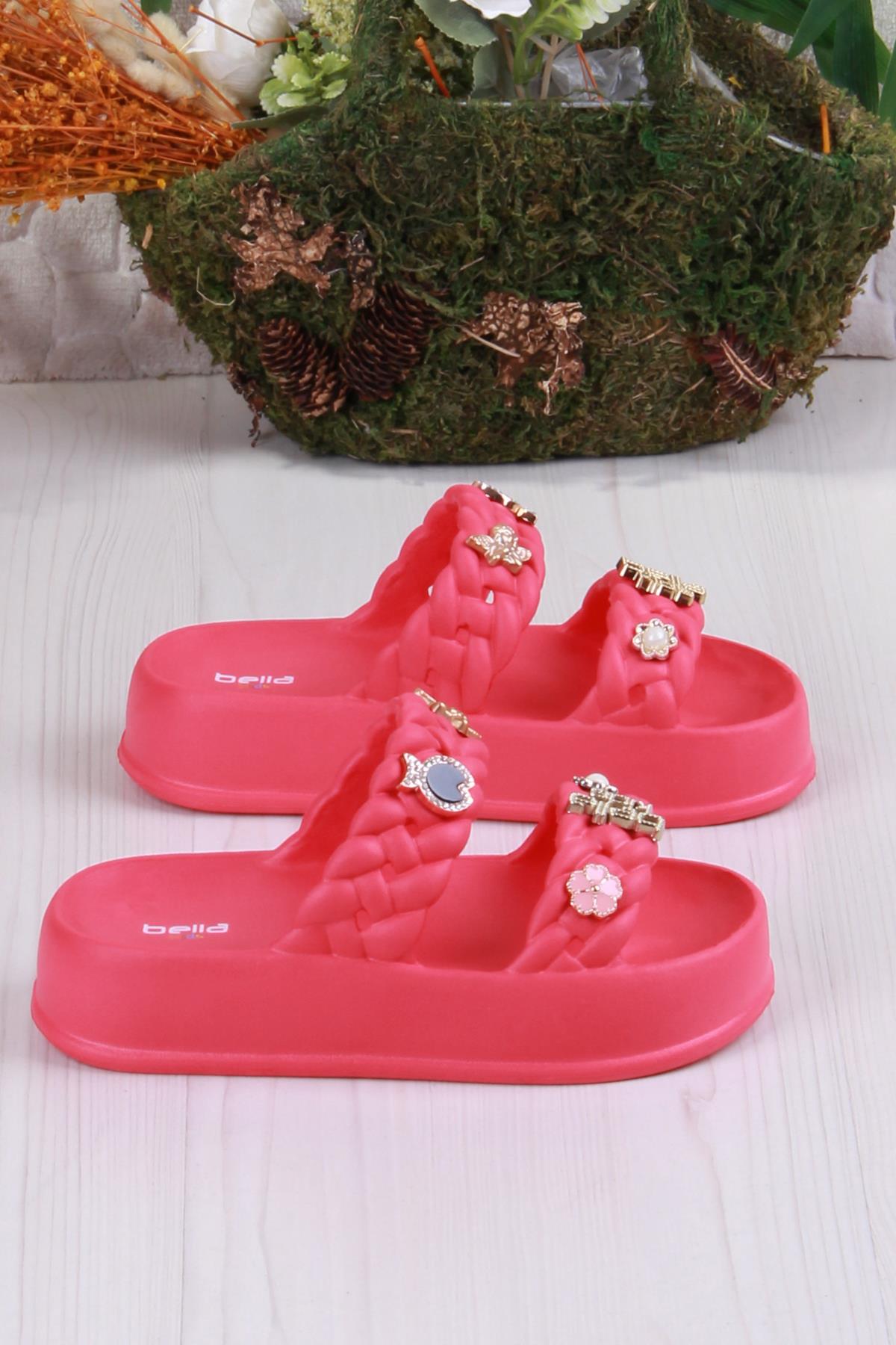 Bella E423 Plaj Deniz Havuz Terliği Hafif Rahat Esnek Kız Çocuk Terlik - Görsel 3