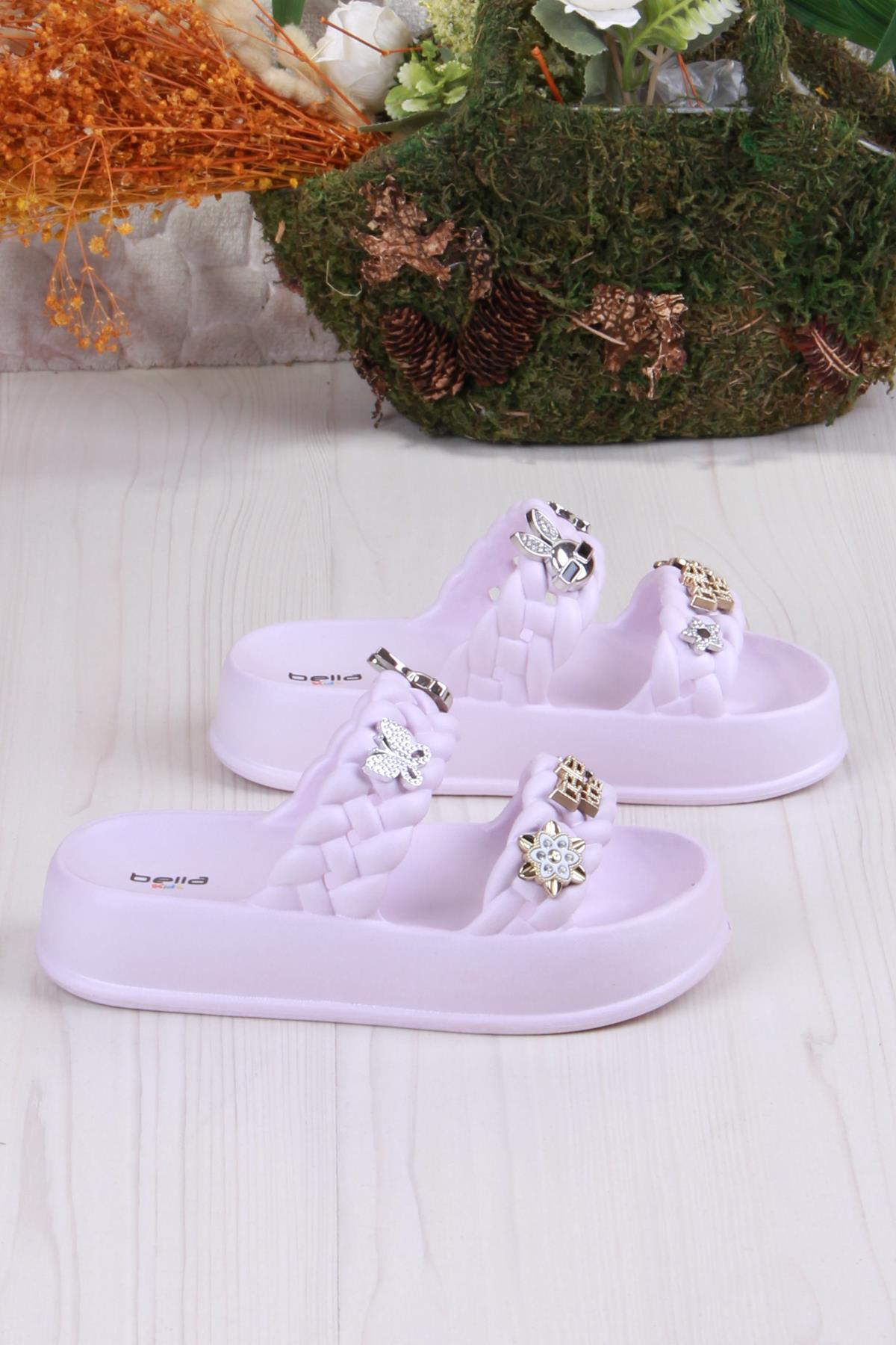 Bella E423 Plaj Deniz Havuz Terliği Hafif Rahat Esnek Kız Çocuk Terlik - Görsel 3