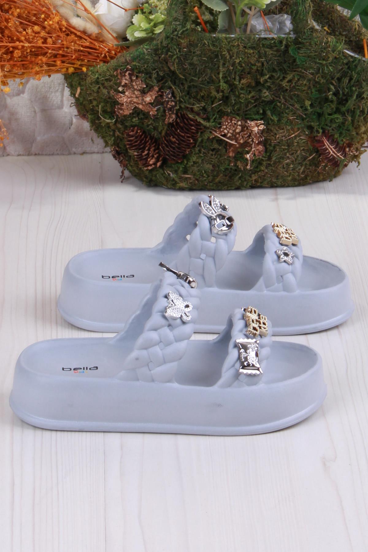 Bella E423 Plaj Deniz Havuz Terliği Hafif Rahat Esnek Kız Çocuk Terlik - Görsel 3