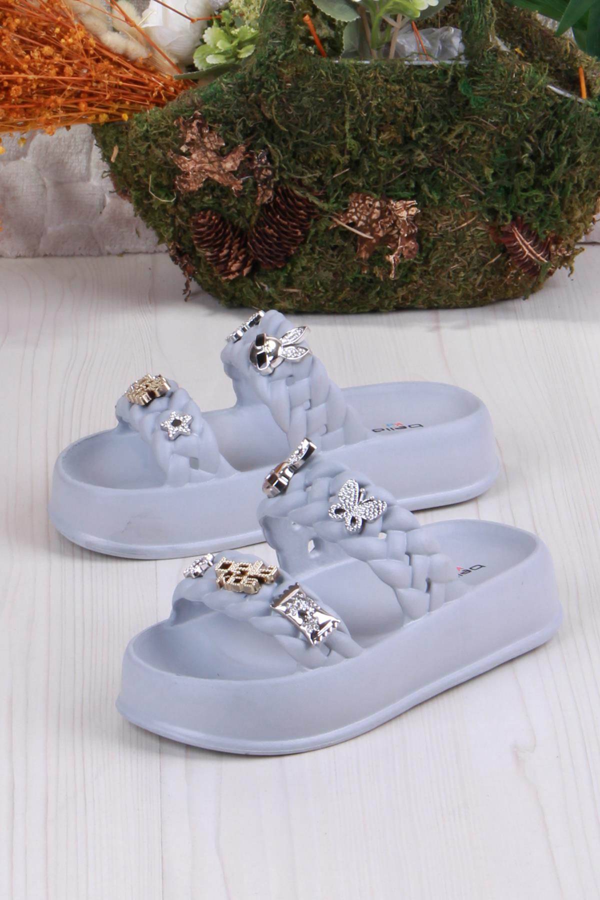 Bella E423 Plaj Deniz Havuz Terliği Hafif Rahat Esnek Kız Çocuk Terlik - Görsel 4