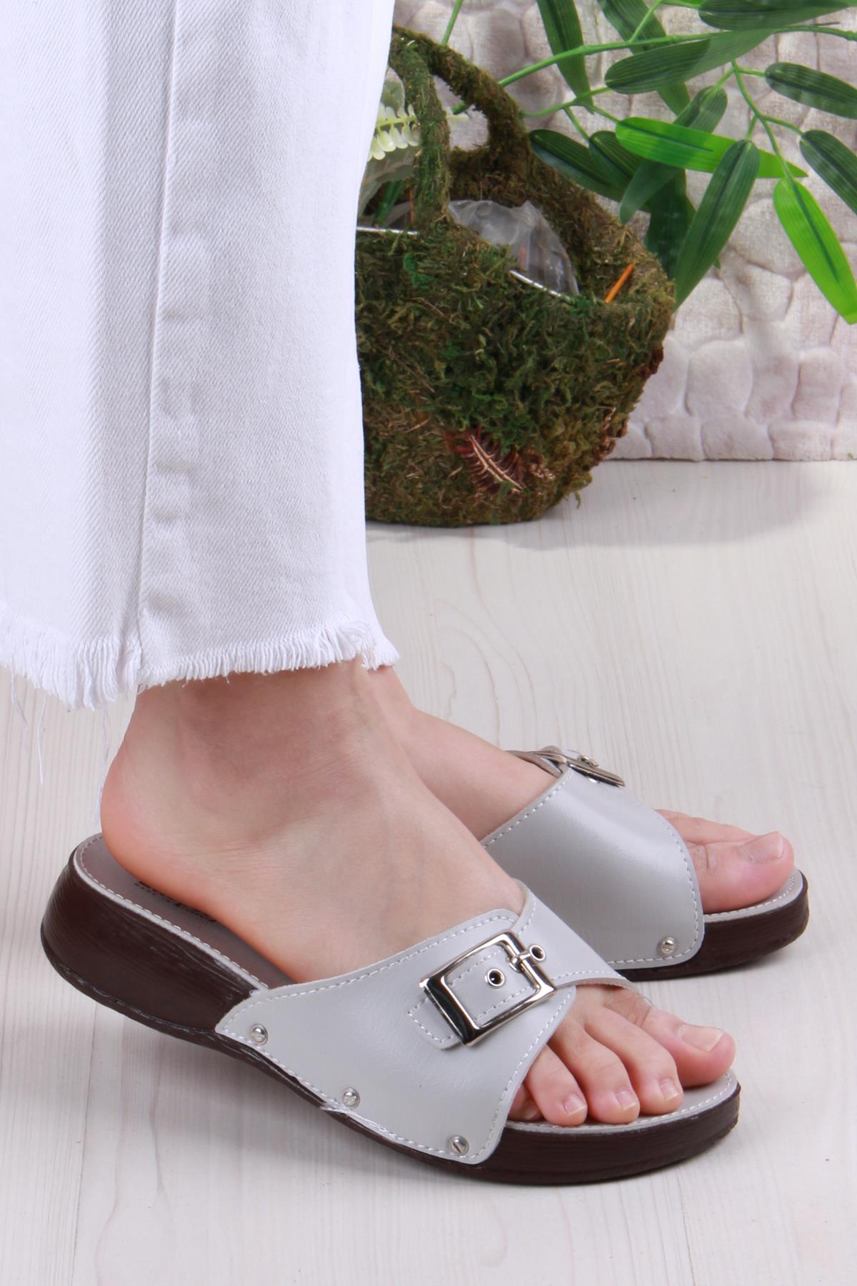 Elis 1001 Rahat Tokalı Ortopedik Kadın Terlik - Görsel 2