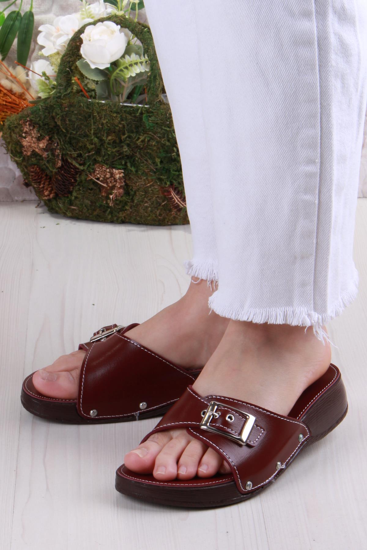 Elis 1001 Rahat Tokalı Ortopedik Kadın Terlik - Görsel 4