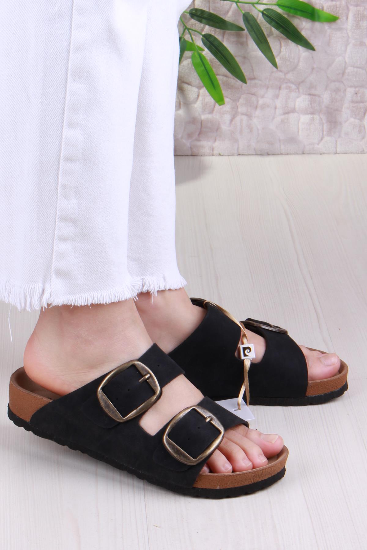 7551 Anatomik Rahat Orijinal Ürün Çift Tokalı Kadın Terlik - Görsel 2