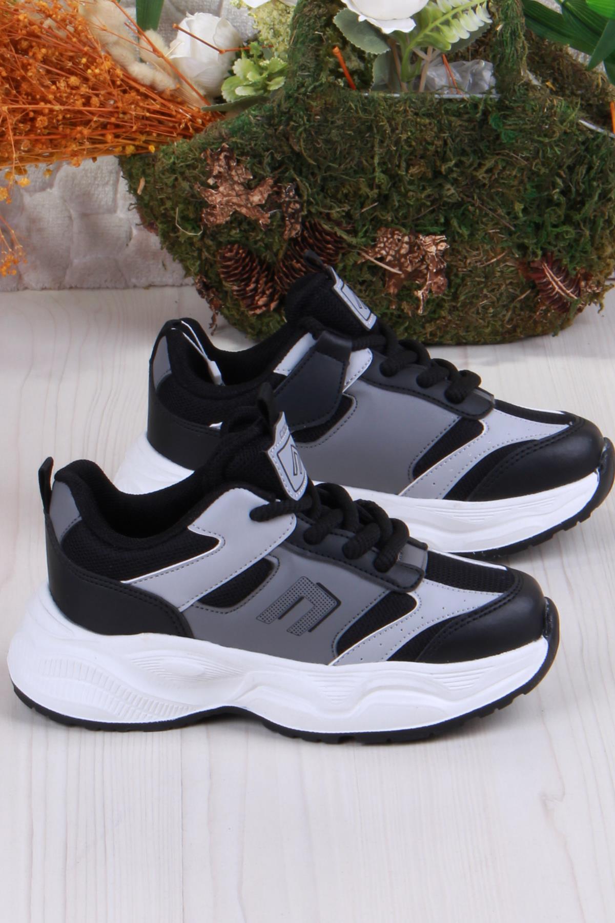 Cool Birian Rahat Hafif Çırtlı Bağcıklı Çocuk Ayakkabı - Görsel 3