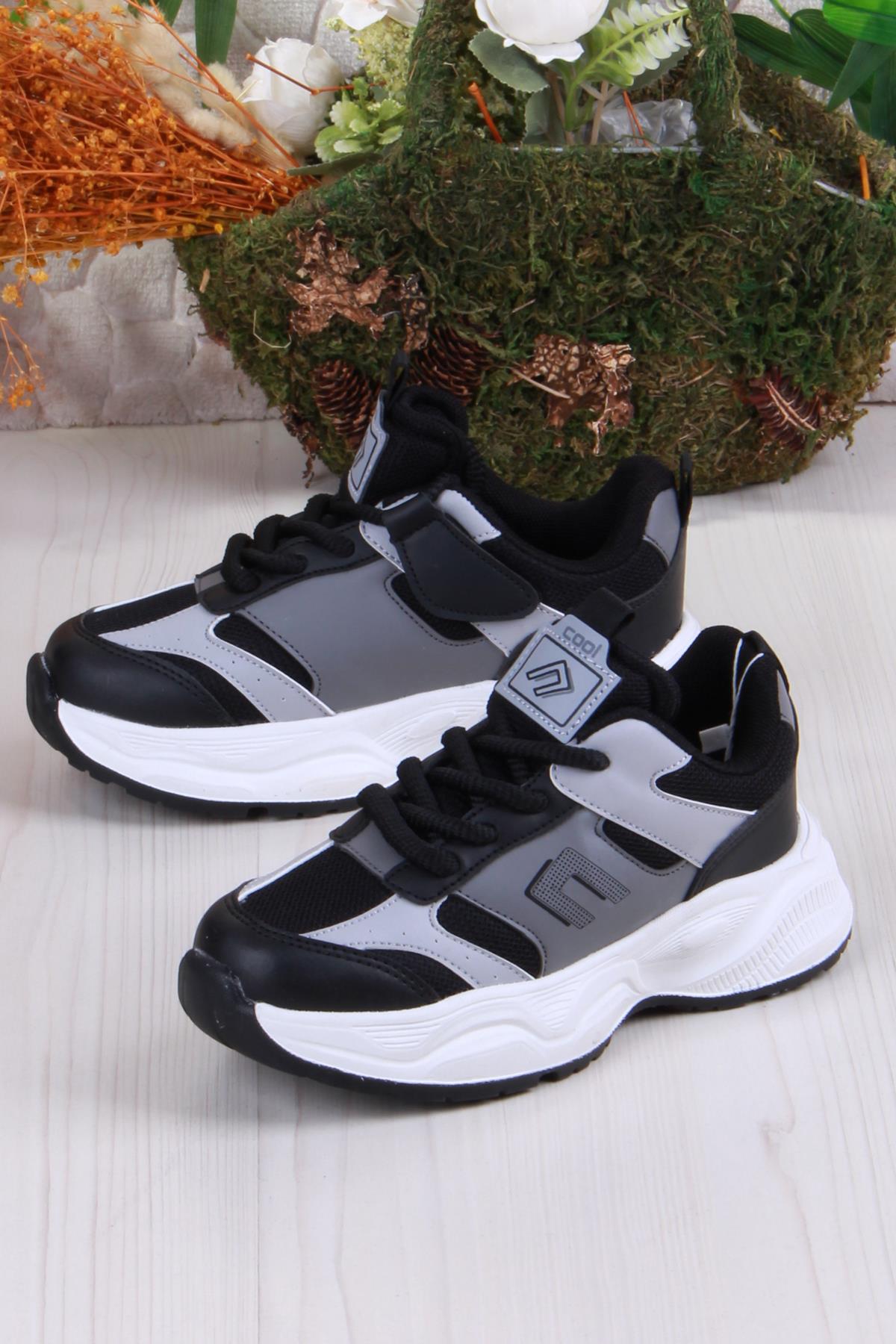 Cool Birian Rahat Hafif Çırtlı Bağcıklı Çocuk Ayakkabı - Görsel 4