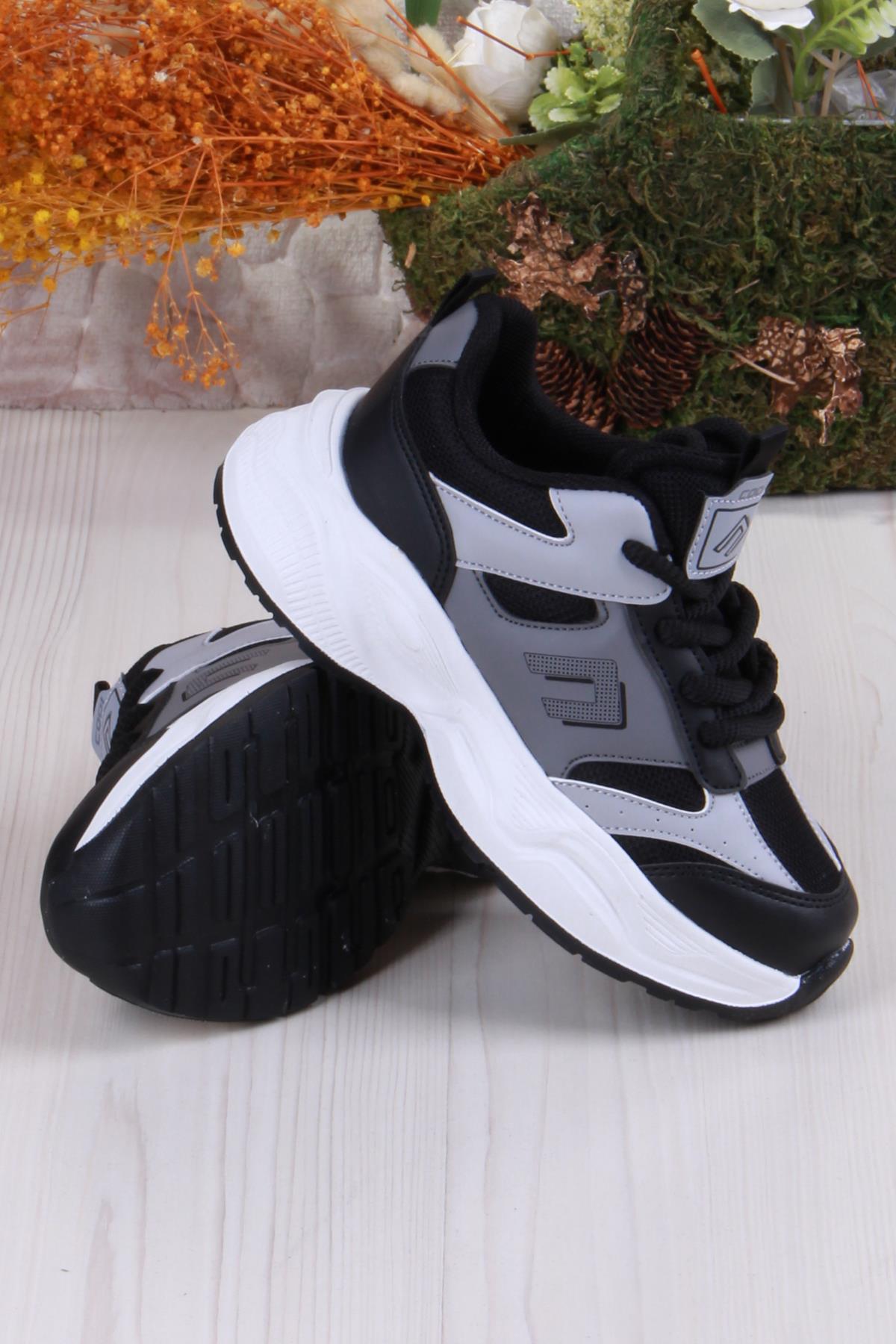 Cool Birian Rahat Hafif Çırtlı Bağcıklı Çocuk Ayakkabı - Görsel 5