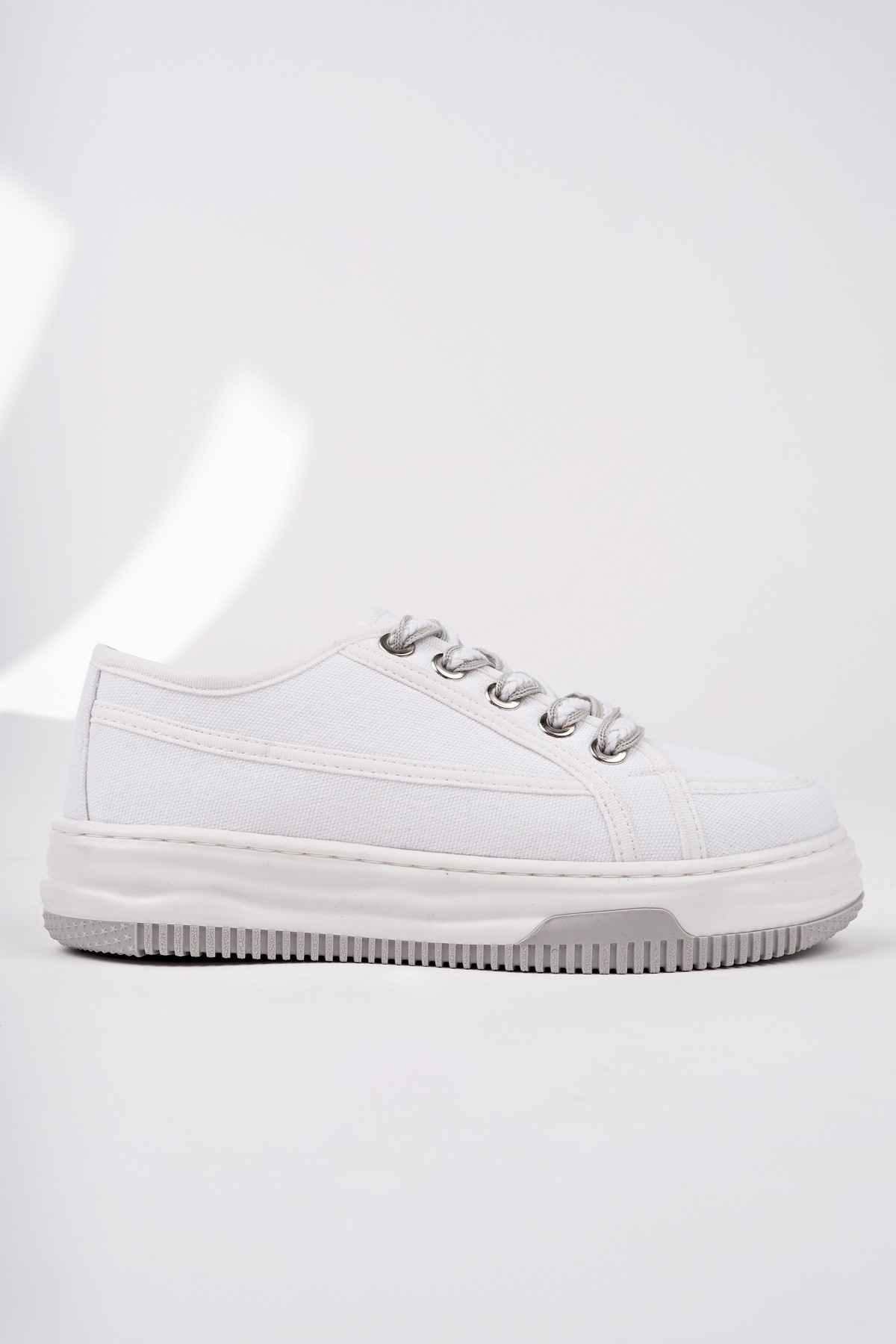 CARİNA Kalın Taban Bağcıklı Kadın Günlük Sneaker Spor Ayakkabı - Görsel 4