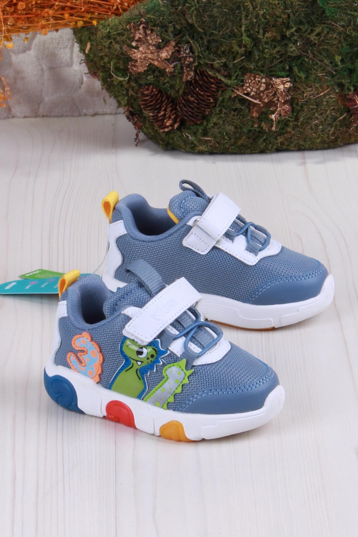 346.P25Y.160 Kot Number Işıklı Erkek Çocuk Ayakkabı - Görsel 2