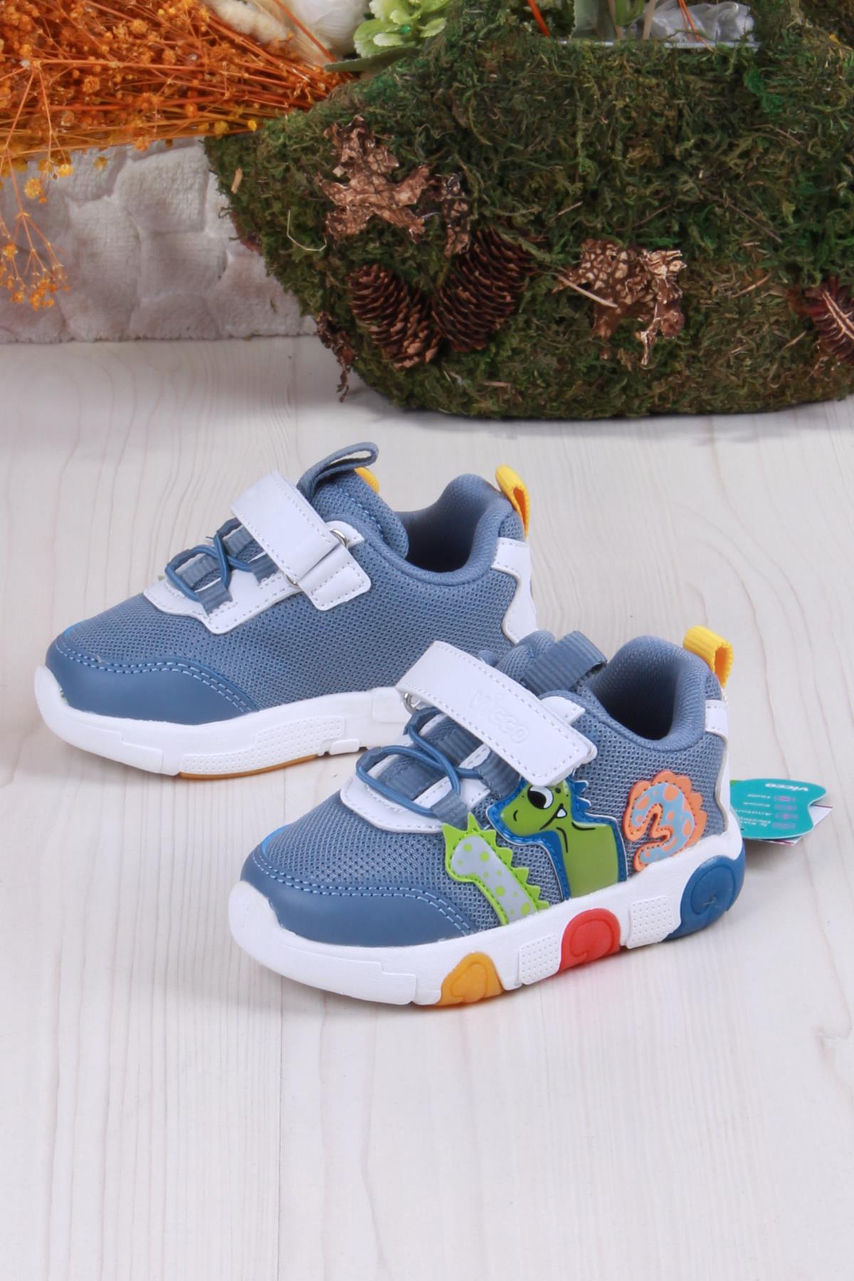 346.P25Y.160 Kot Number Işıklı Erkek Çocuk Ayakkabı - Görsel 4