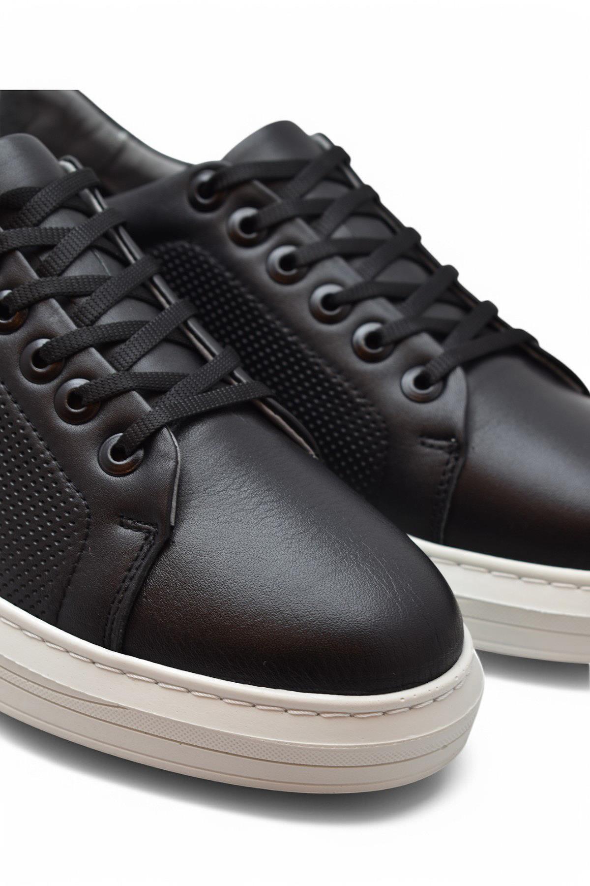 TAB500 Ortopedik Taban Hakiki Deri Erkek Ayakkabı Spor Deri Ayakkabı - Görsel 5