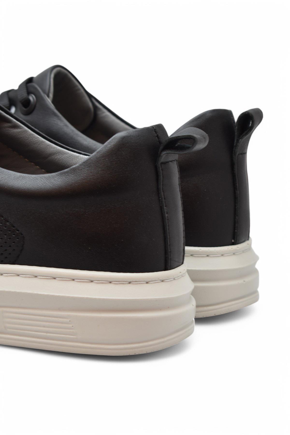 TAB500 Ortopedik Taban Hakiki Deri Erkek Ayakkabı Spor Deri Ayakkabı - Görsel 6