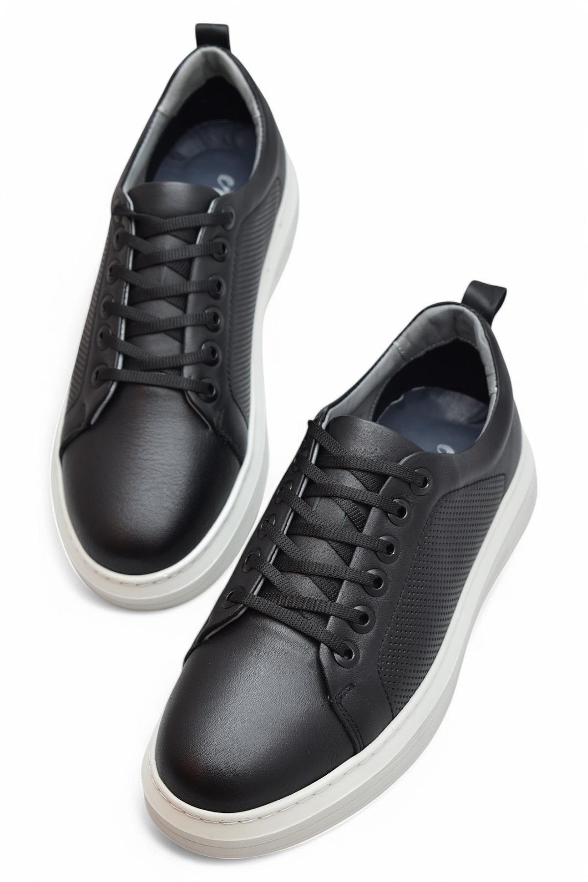 TAB500 Ortopedik Taban Hakiki Deri Erkek Ayakkabı Spor Deri Ayakkabı - Görsel 7