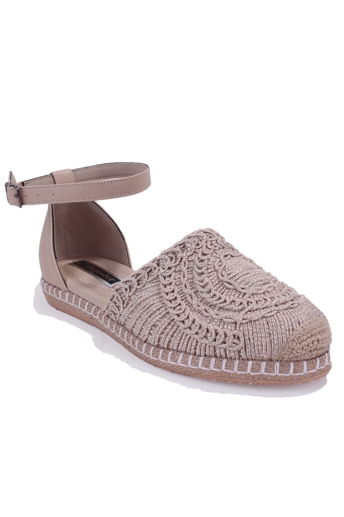 DZA07-1155198 Ten Triko Günlük Babet Kadın Ayakkabı - Görsel 2