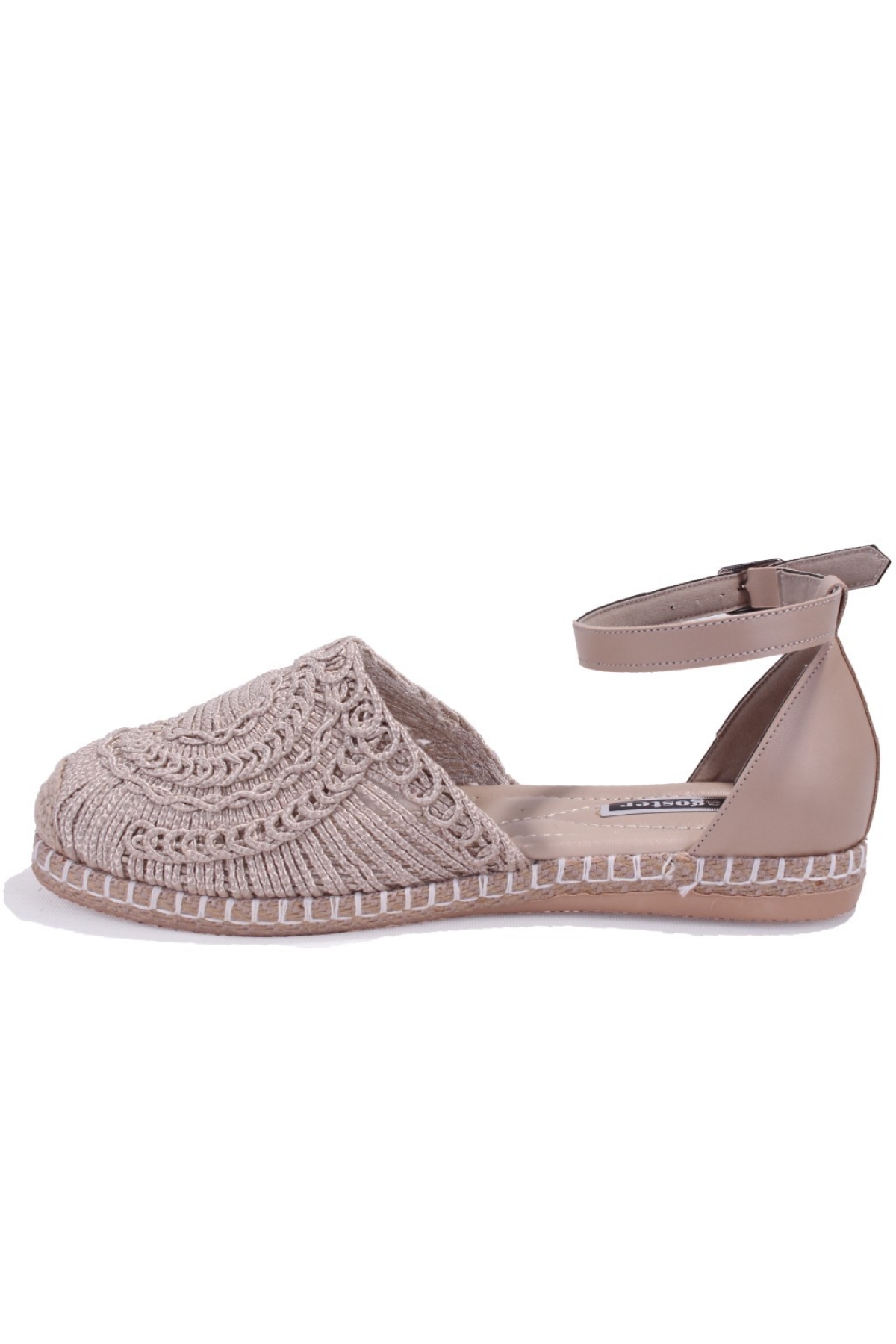 DZA07-1155198 Ten Triko Günlük Babet Kadın Ayakkabı - Görsel 4